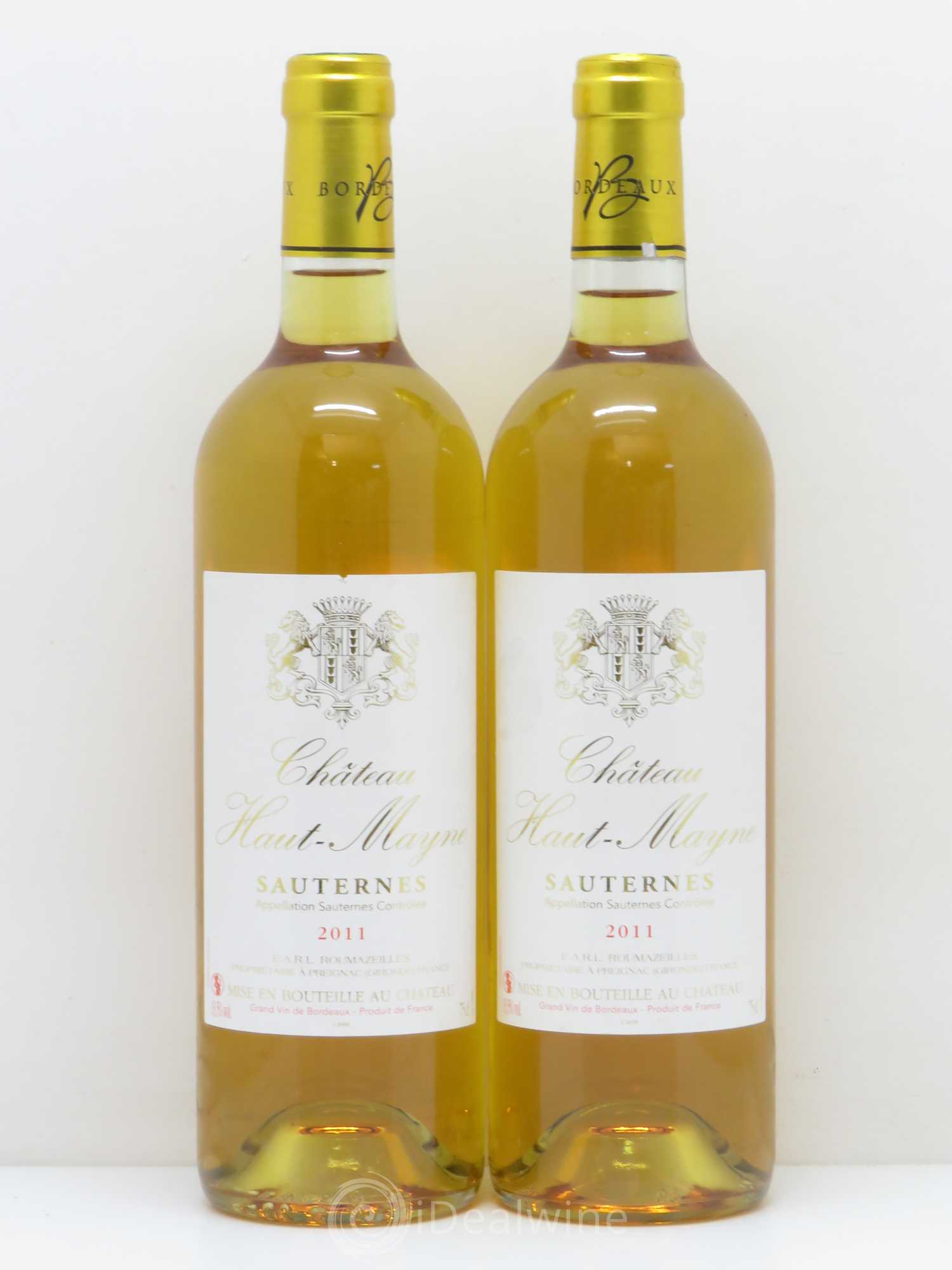 Bordeaux Haut Mayne sauternes (sans prix de réserve) 2011 - Posten von 2 Flaschen - 0