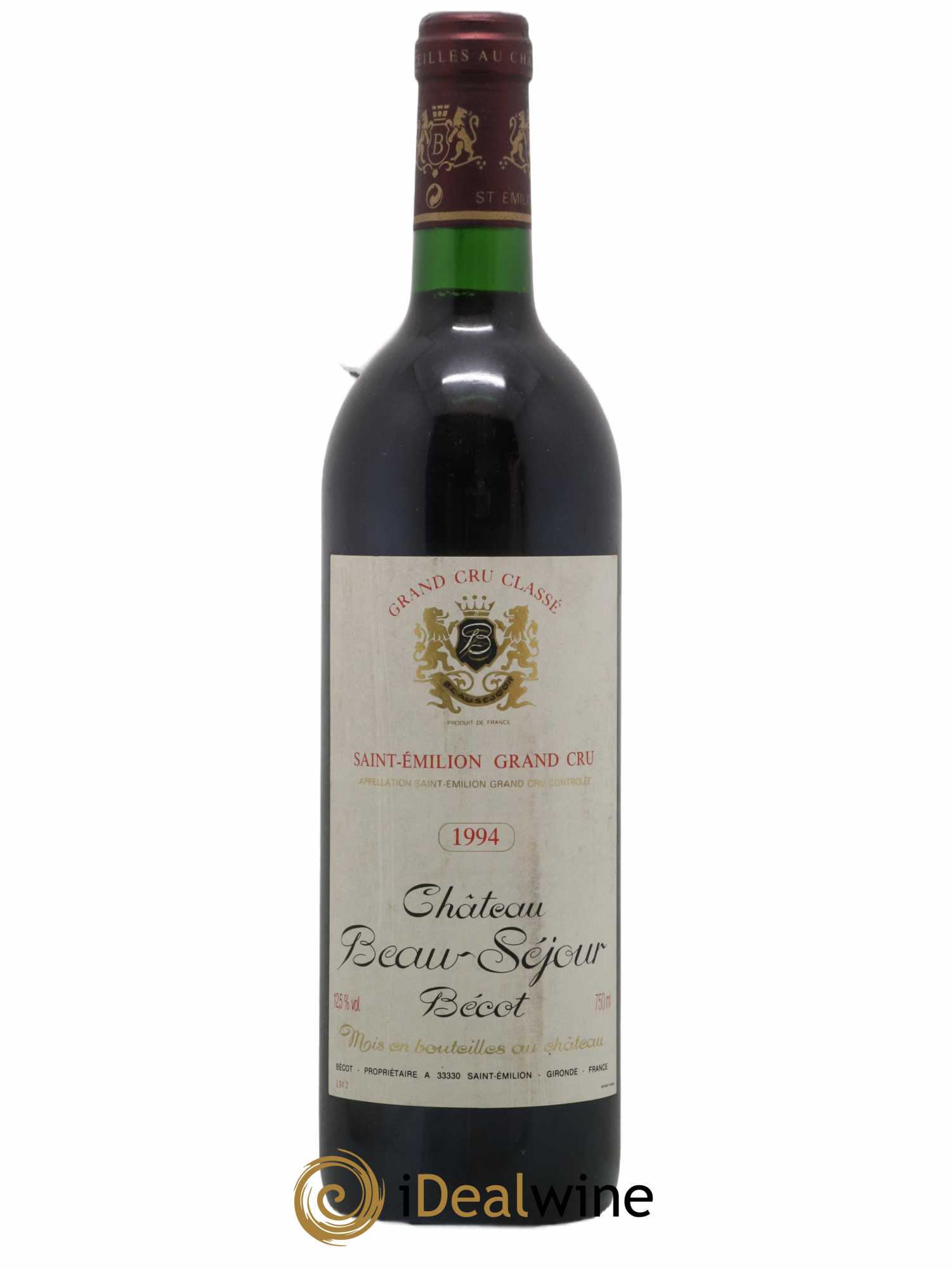 Château Beau-Séjour Bécot 1er Grand Cru Classé B 1994 - Lot de 1 bouteille - 0