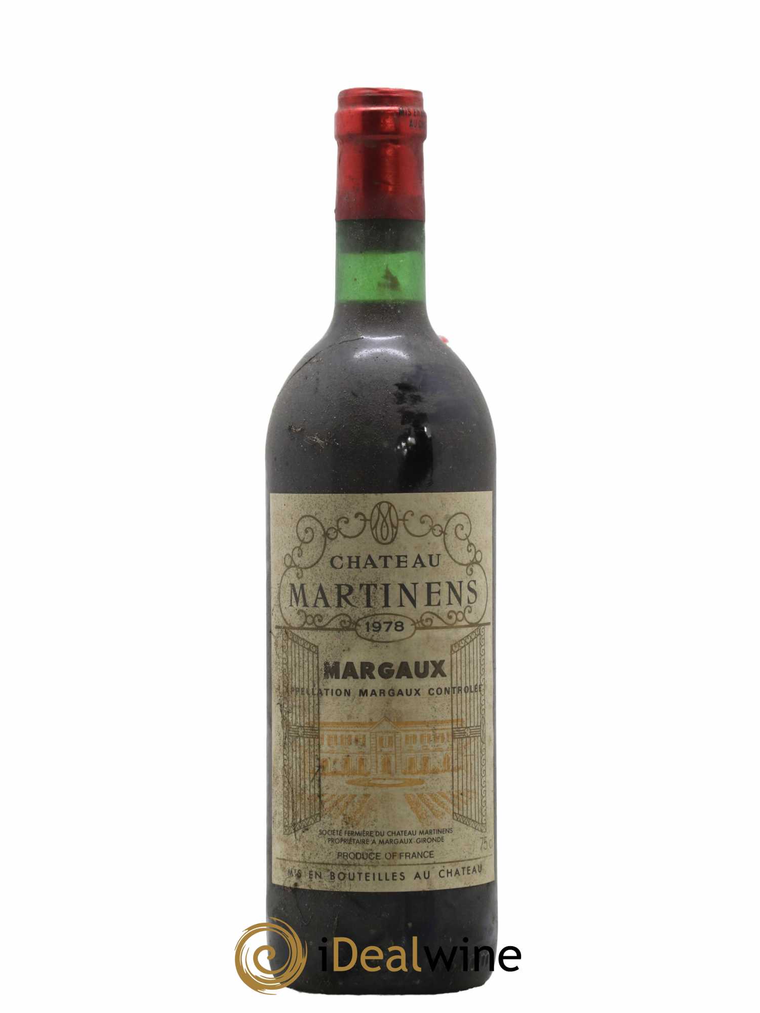 Château Martinens Cru Bourgeois 1978 - Lot de 1 bouteille - 0
