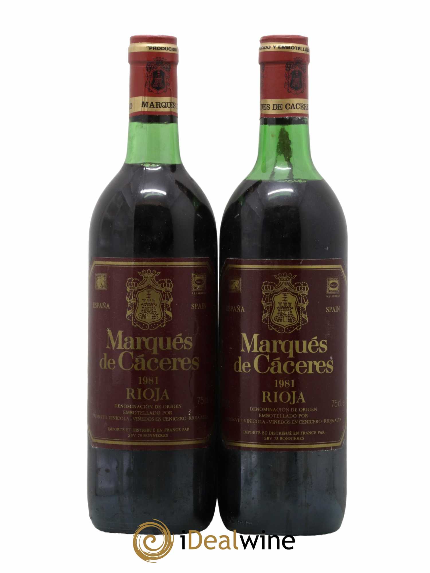 Rioja DOCA Marquès de Caceres 1981 - Posten von 2 Flaschen - 0