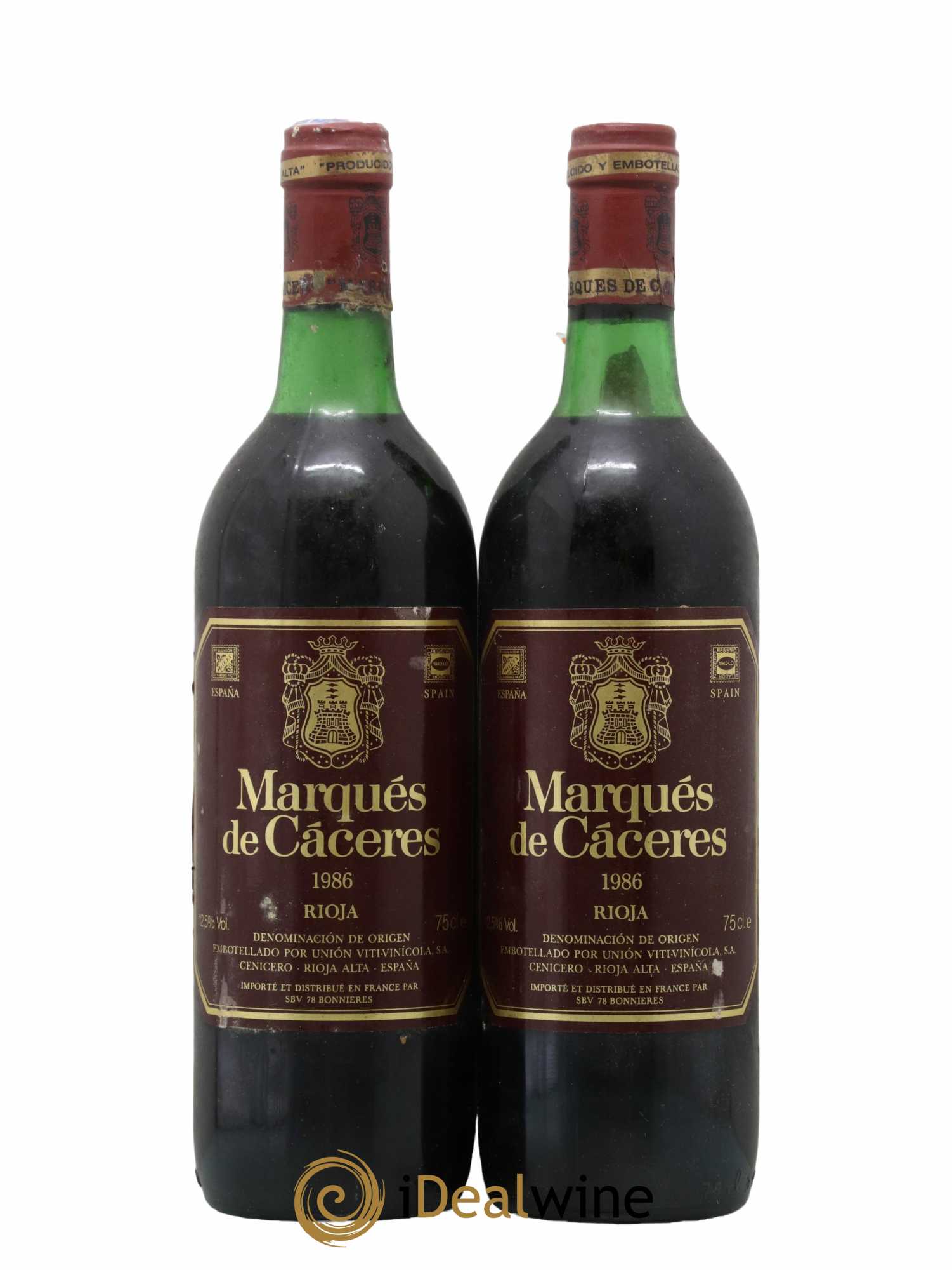 Rioja DOCA Marquès de Caceres 1986 - Lot de 2 bouteilles - 0