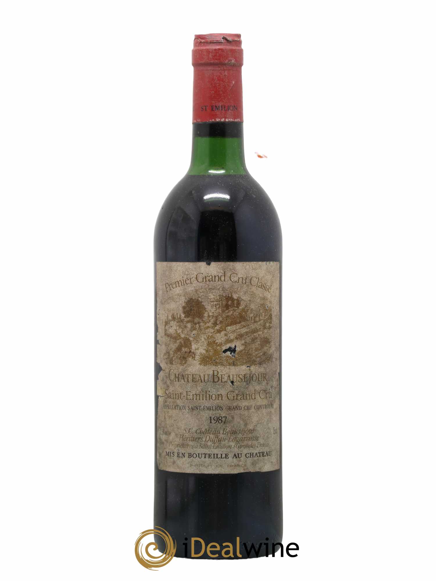 Château Beauséjour (Duffau-Lagarrosse) 1er Grand Cru Classé B 1987 - Lot de 1 bouteille - 0