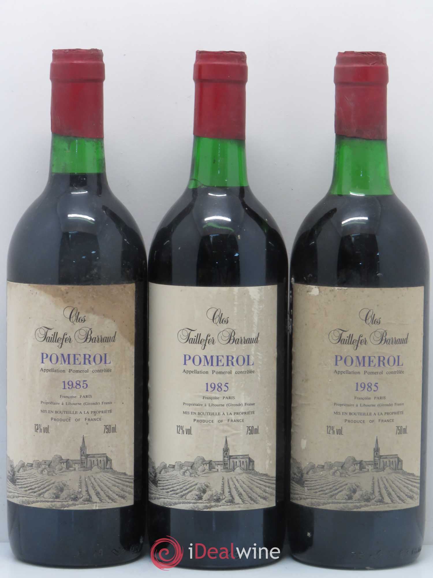 Château Taillefer Barraud (sans prix de réserve) 1985 - Posten von 6 Flaschen - 2