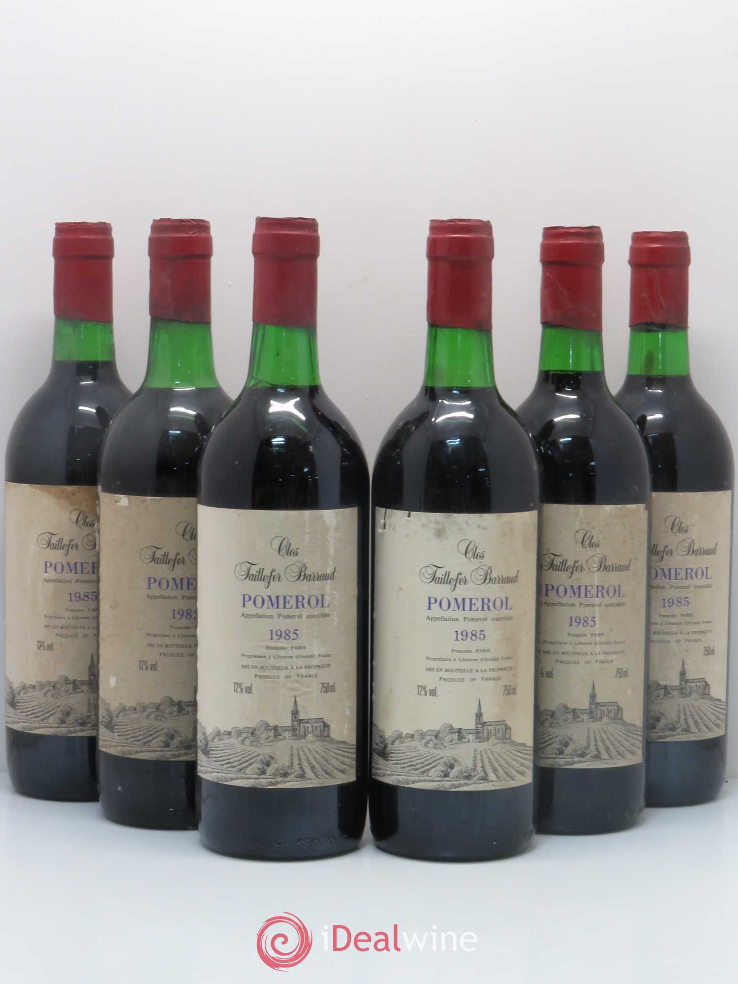 Château Taillefer Barraud (sans prix de réserve) 1985 - Posten von 6 Flaschen - 0
