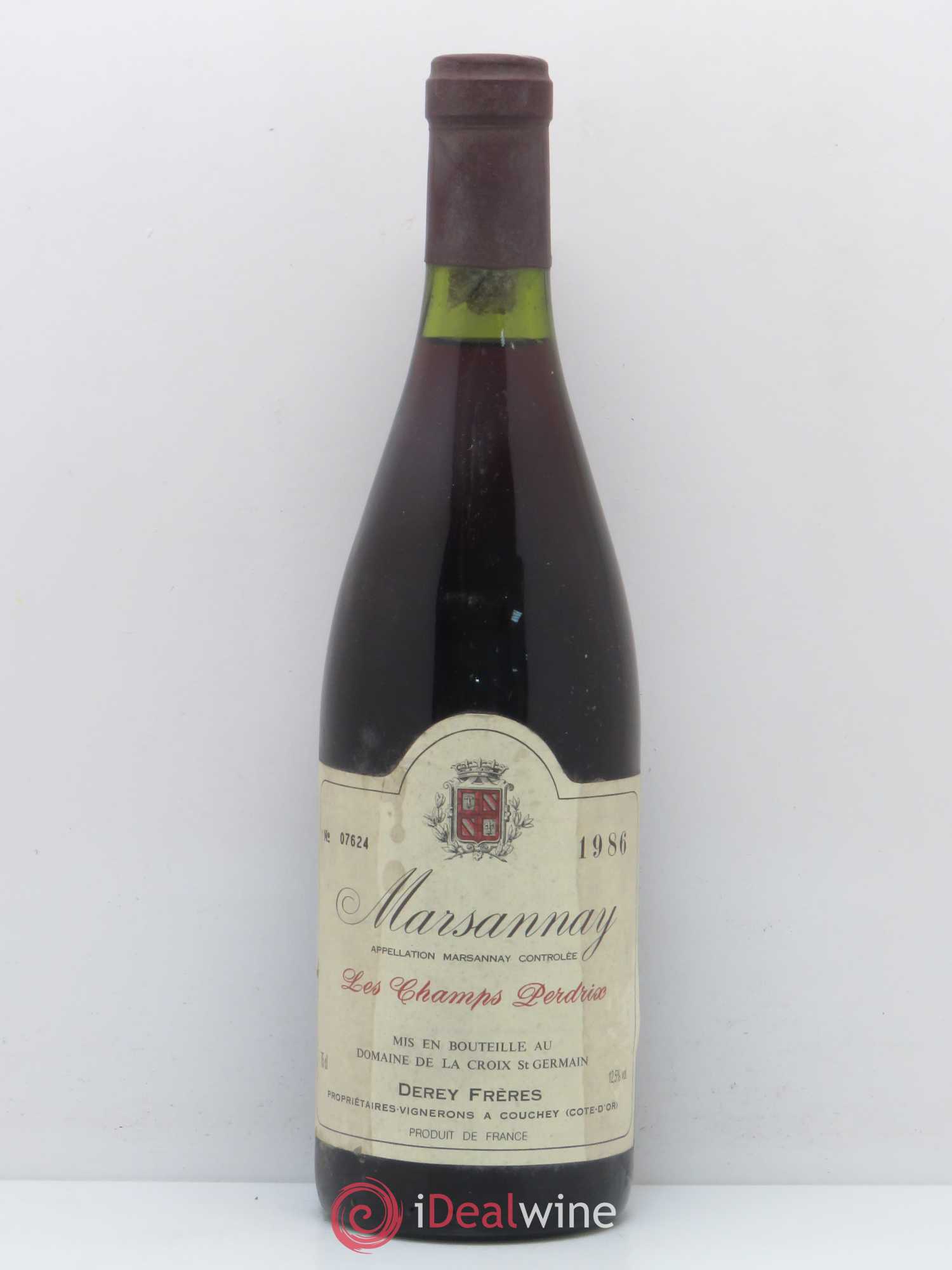 Marsannay Les Champs Perdrix Derey Frères 1986 - Posten von 1 Flasche - 0