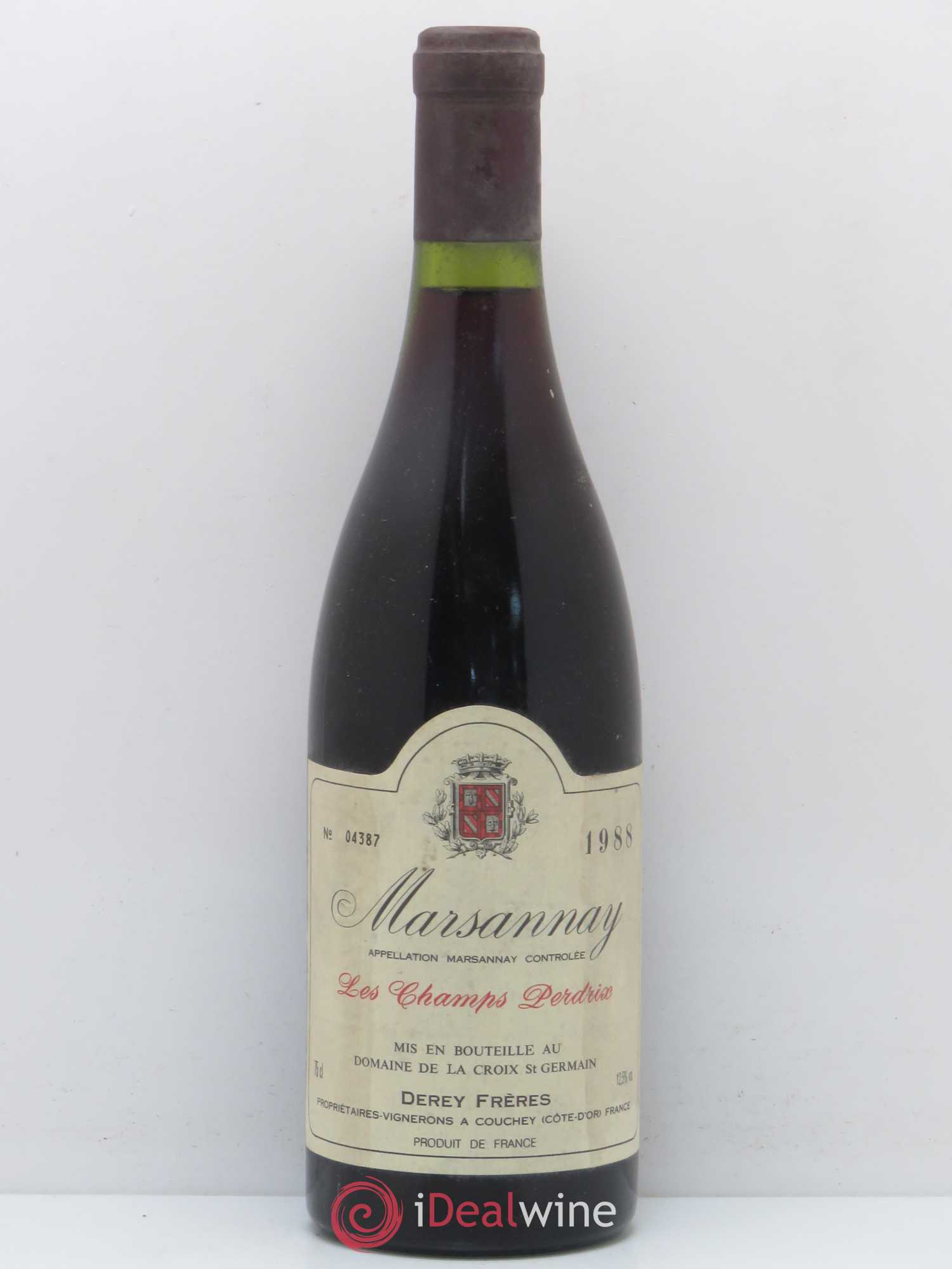 Marsannay Les Champs Perdrix Derey Frères 1988 - Posten von 1 Flasche - 0