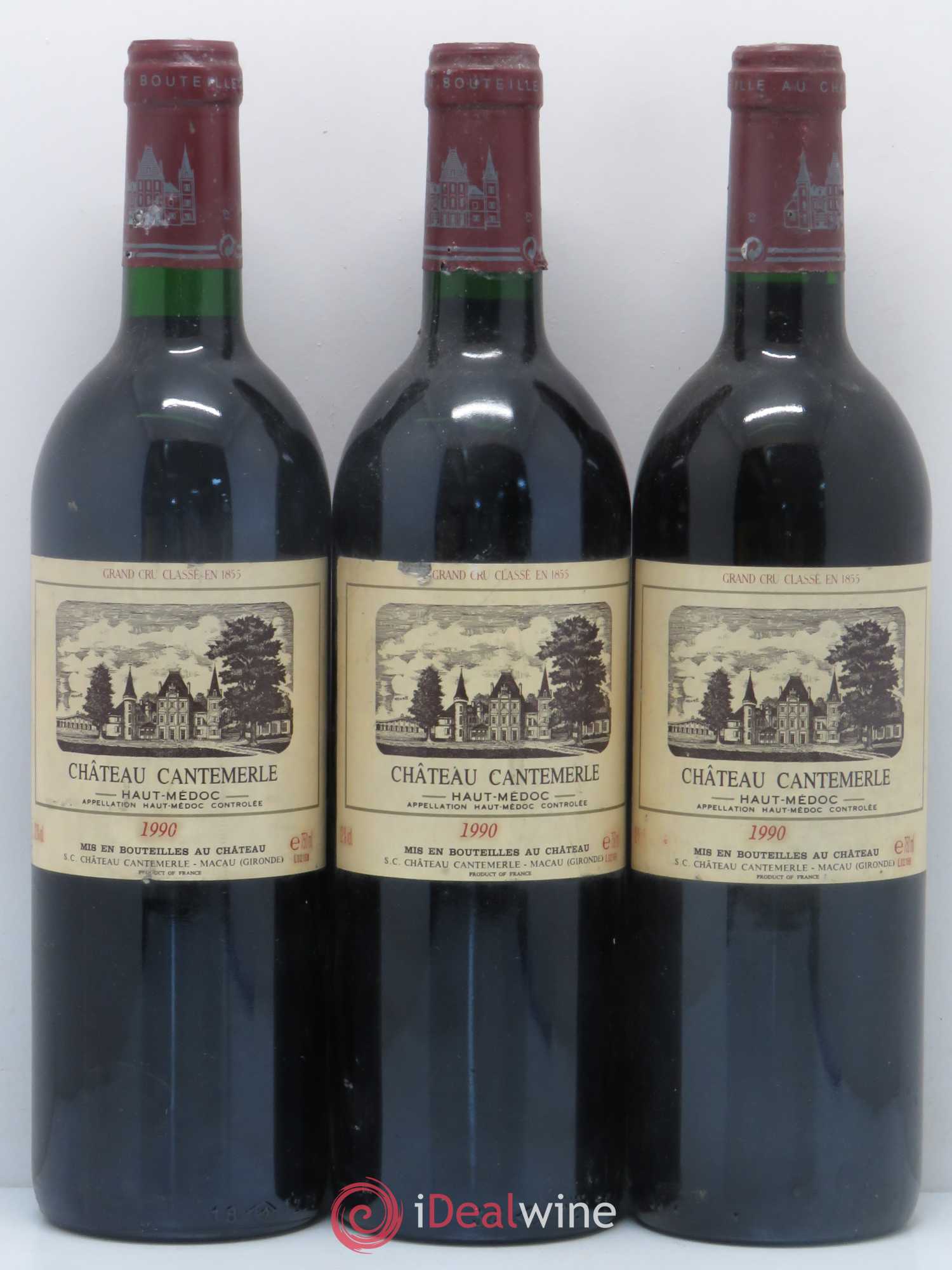 Château Cantemerle 5ème Grand Cru Classé 1990 - Lot de 6 bouteilles - 2