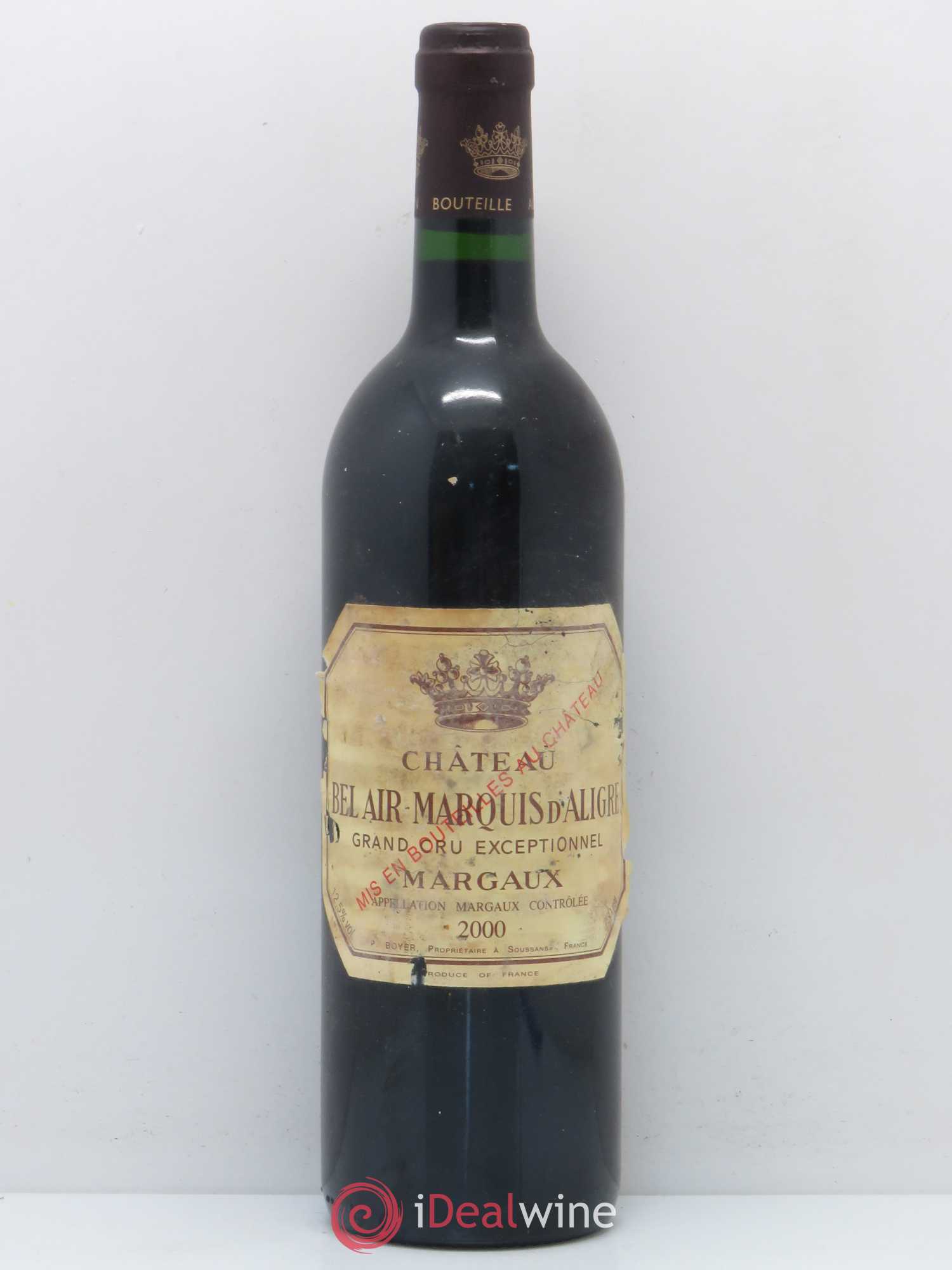 Château Bel Air Marquis d'Aligre 2000 - Lot de 1 bouteille - 0