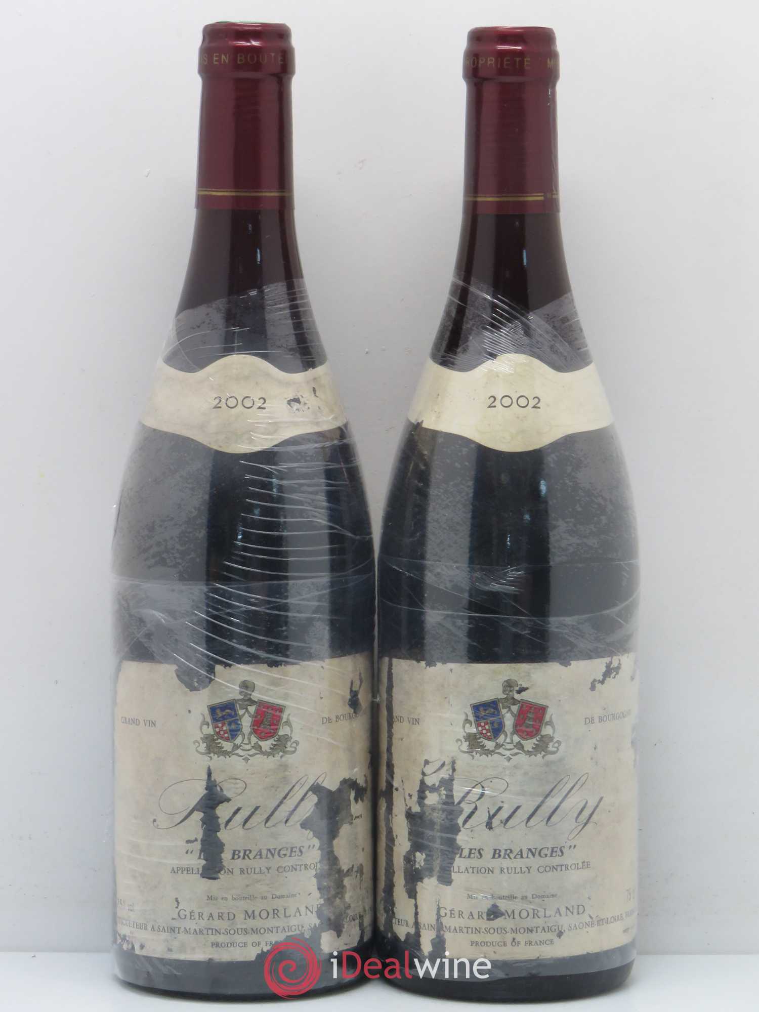 Rully Les Branges Gérard Morland (sans prix de réserve) 2002 - Posten von 2 Flaschen - 0