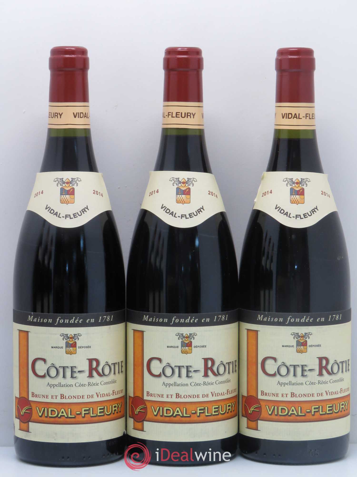 Côte-Rôtie Brune et Blonde Vidal Fleury 2014 - Lot of 6 bottles - 1