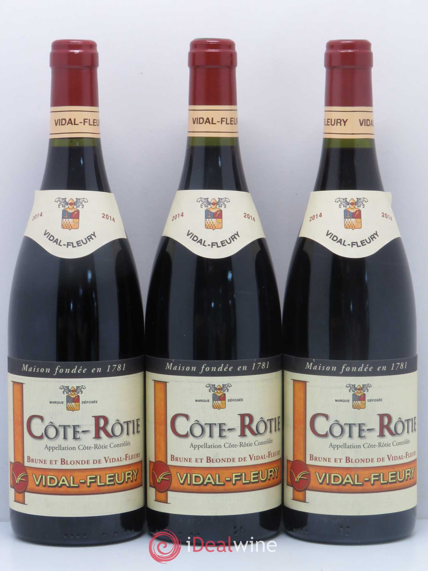 Côte-Rôtie Brune et Blonde Vidal Fleury 2014 - Lot of 6 bottles - 2