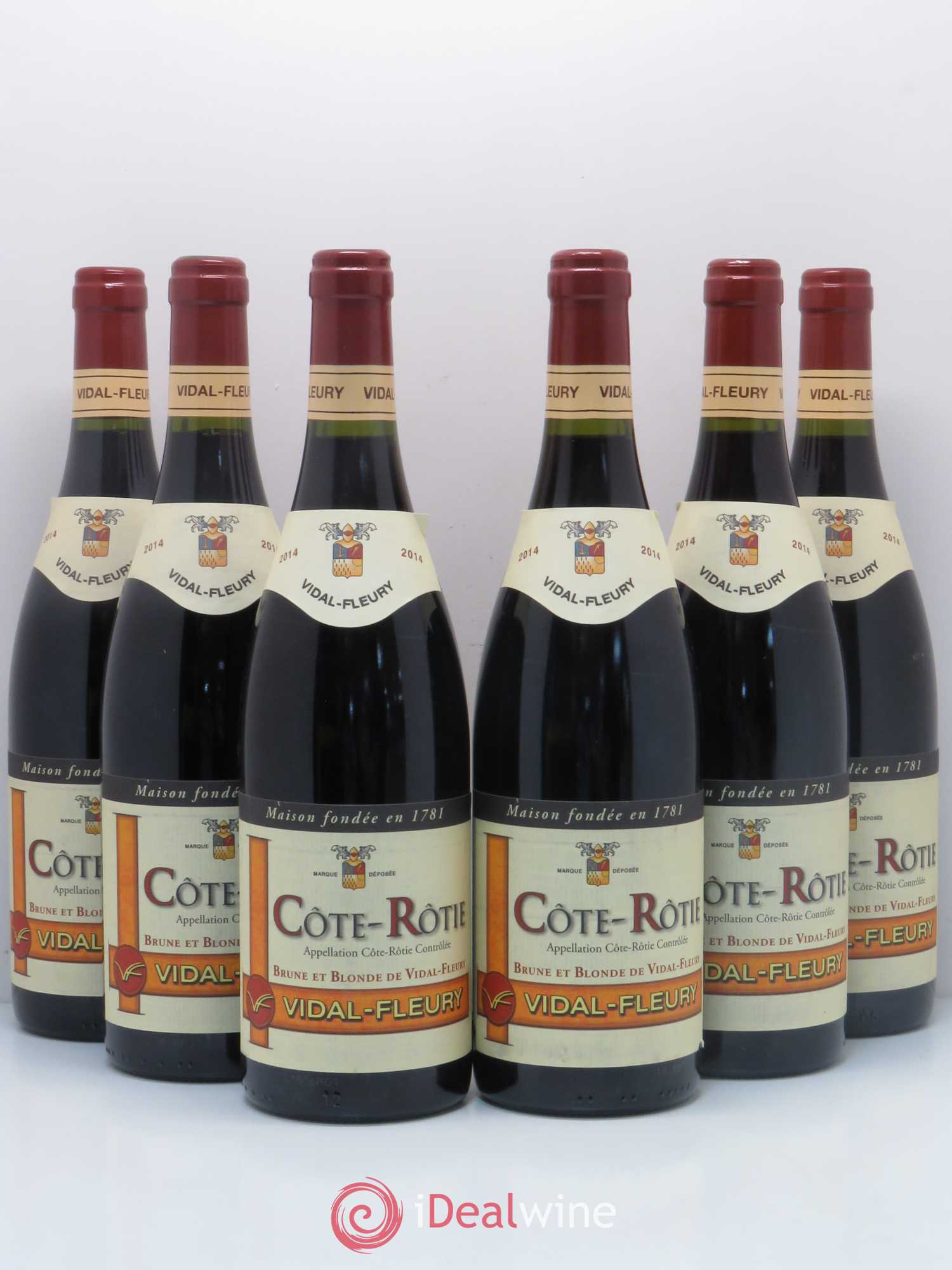 Côte-Rôtie Brune et Blonde Vidal Fleury 2014 - Lot of 6 bottles - 0