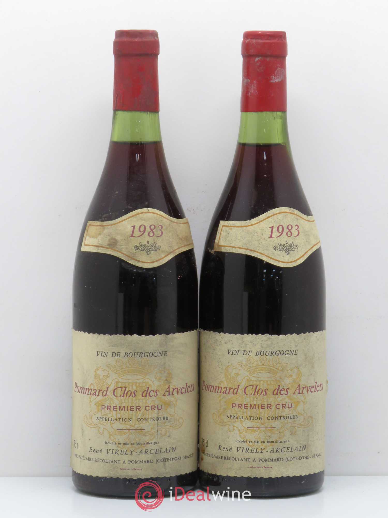 Pommard 1er Cru Clos des Arvelets Domaine Virely Arcelain 1983 - Posten von 2 Flaschen - 0
