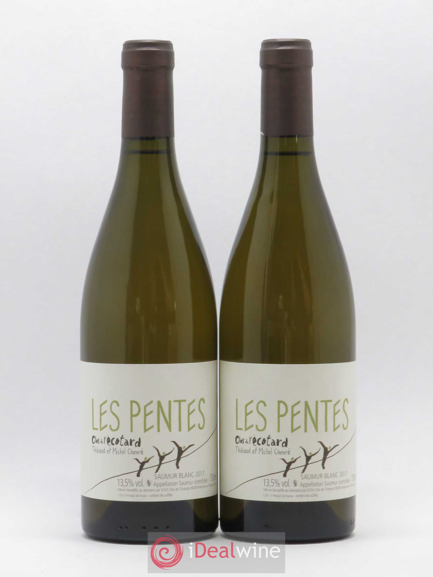 Saumur Les Pentes Clos de l'Ecotard Michel Chevré 2017 - Posten von 2 Flaschen - 0
