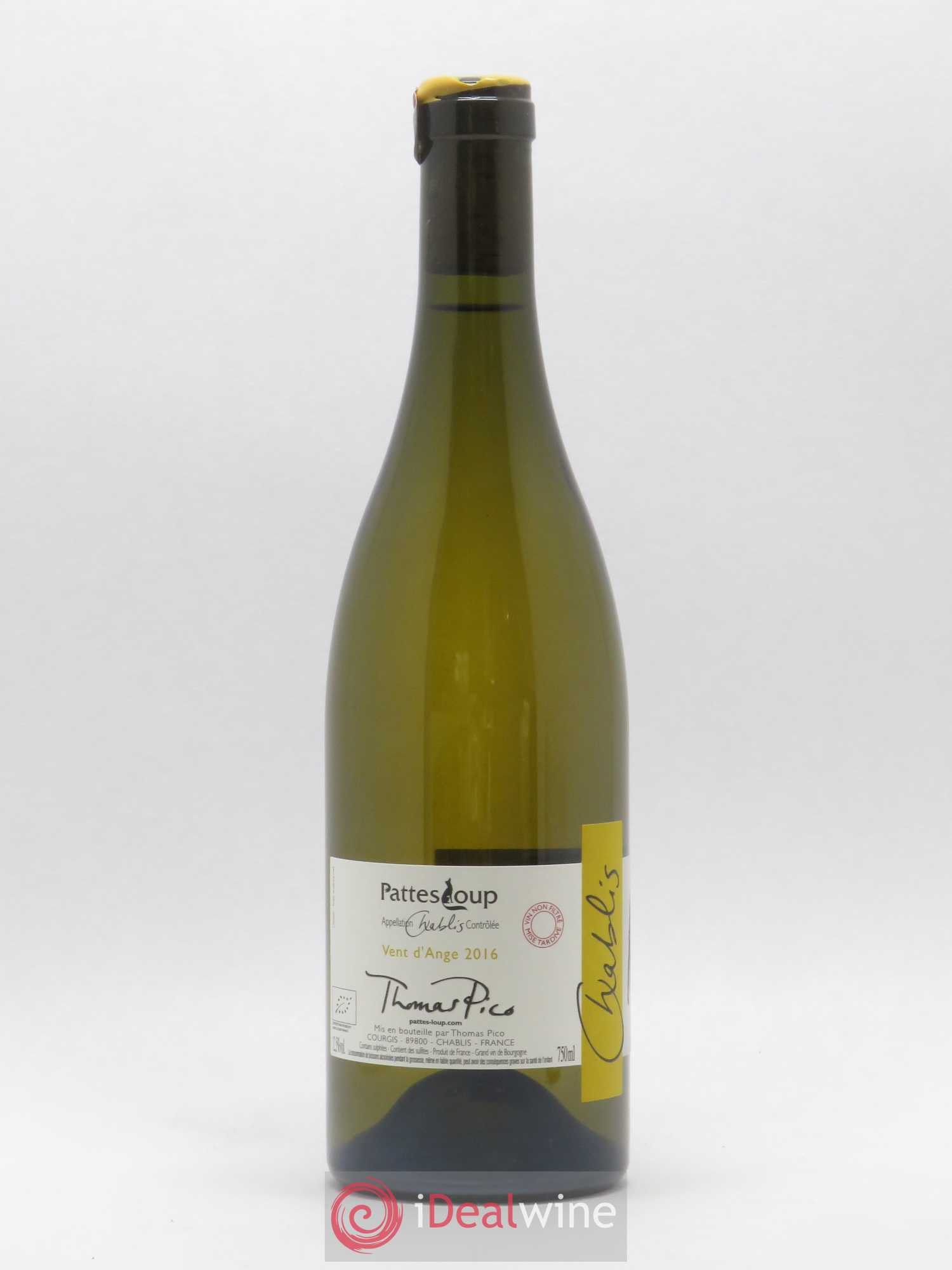 Chablis Vent d'Ange Pattes Loup (Domaine) 2016 - Lot de 1 bouteille - 1