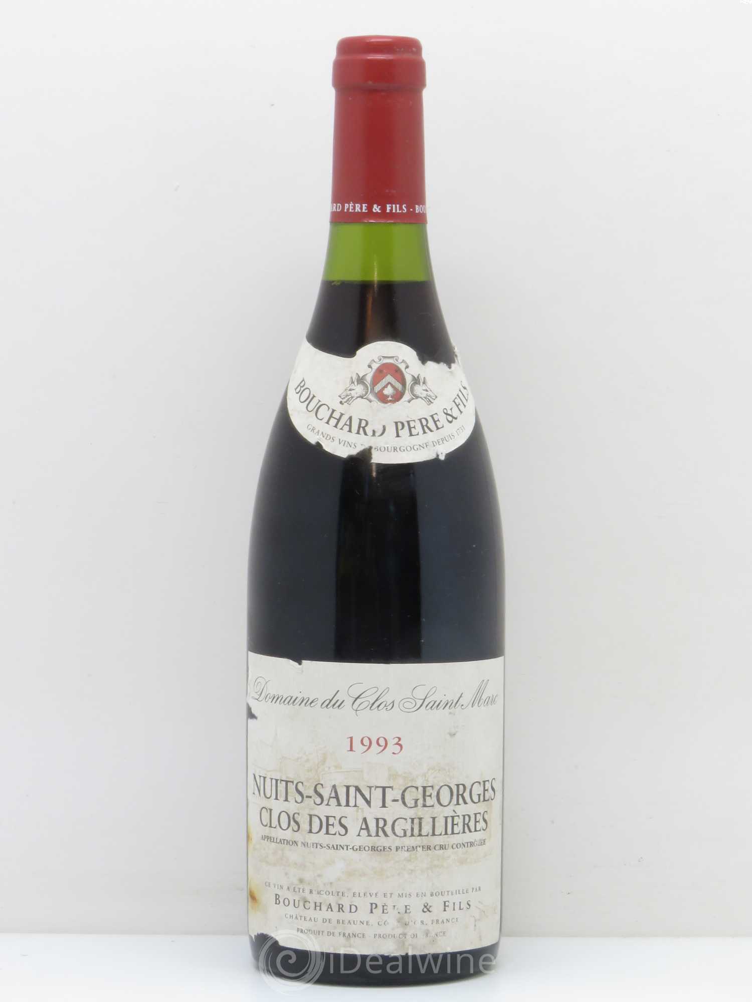 Nuits-Saint-Georges 1er Cru Clos des Argillières Bouchard Père & Fils 1993 - Lot de 1 bouteille - 0