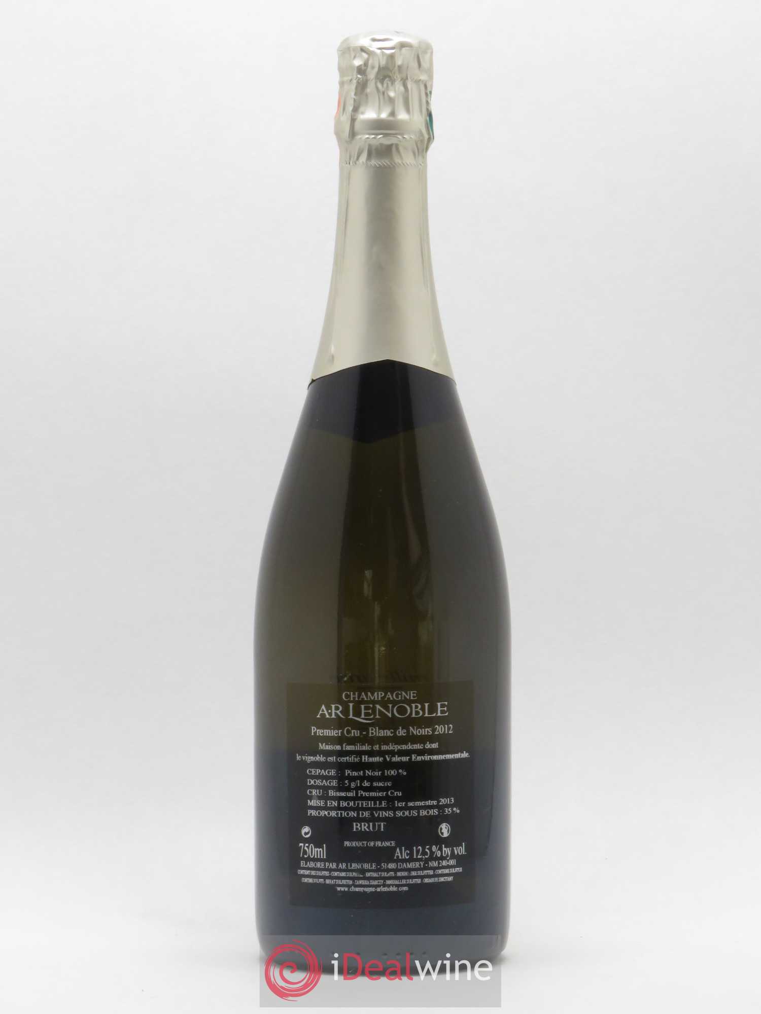 Champagne 1er Cru Bisseuil Blanc de Noirs AR.Lenoble 2012 - Posten von 1 Flasche - 1