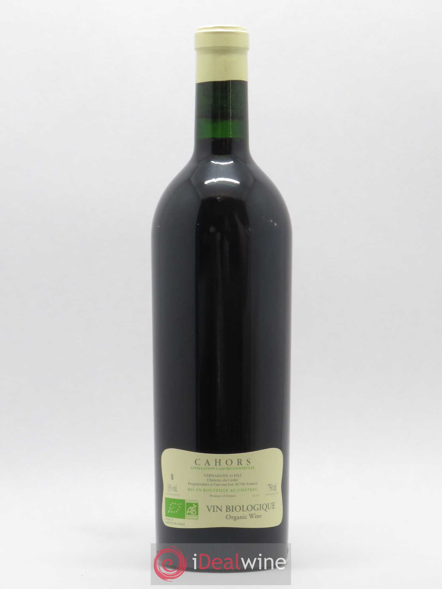 Cahors Château du Cèdre Cuvée Le Cèdre Pascal et Jean-Marc Verhaeghe 2012 - Lot de 1 bouteille - 1