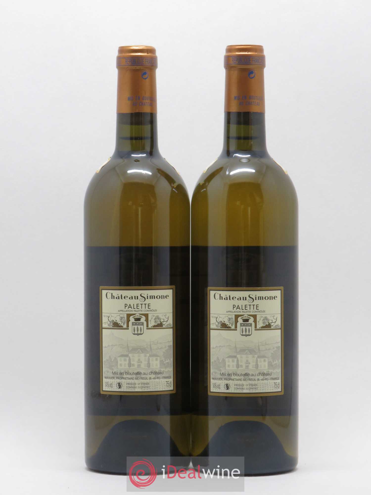 Palette Château Simone Famille Rougier 2015 - Posten von 2 Flaschen - 1
