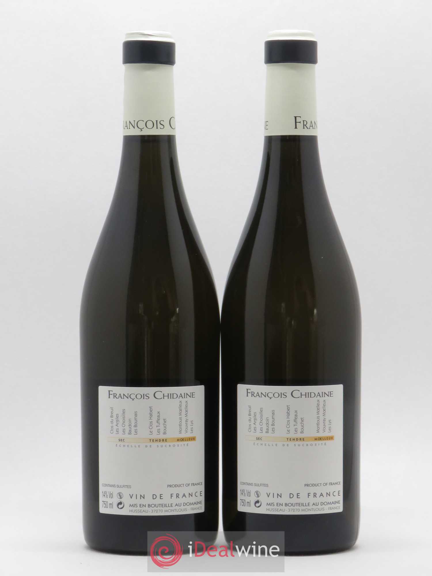 Vin de France Les Argiles François Chidaine (sans prix de réserve) 2018 - Lot de 2 bouteilles - 1