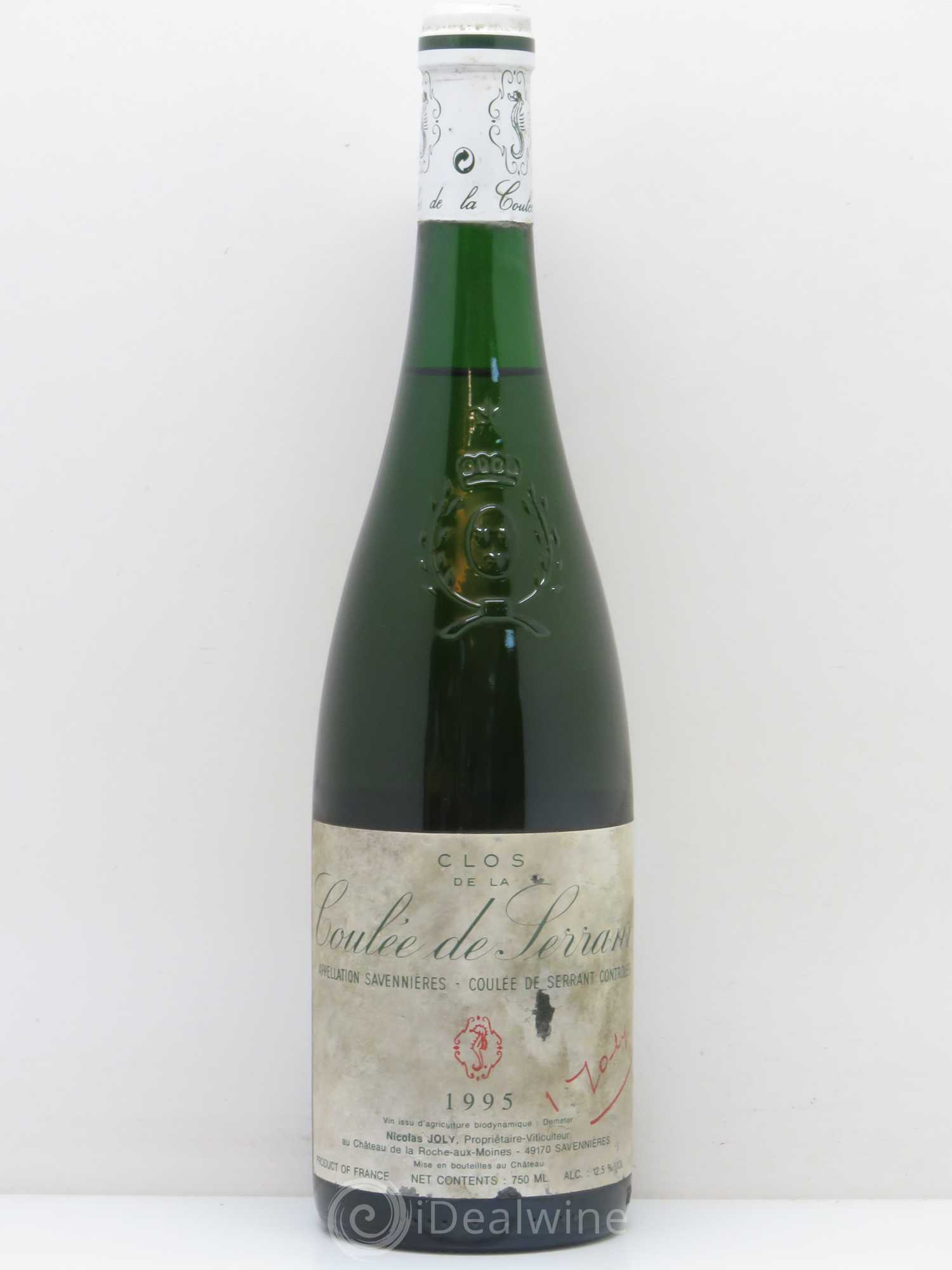 Savennières Clos de la Coulée de Serrant Vignobles de la Coulée de Serrant - Nicolas Joly 1995 - Lot de 1 bouteille - 0