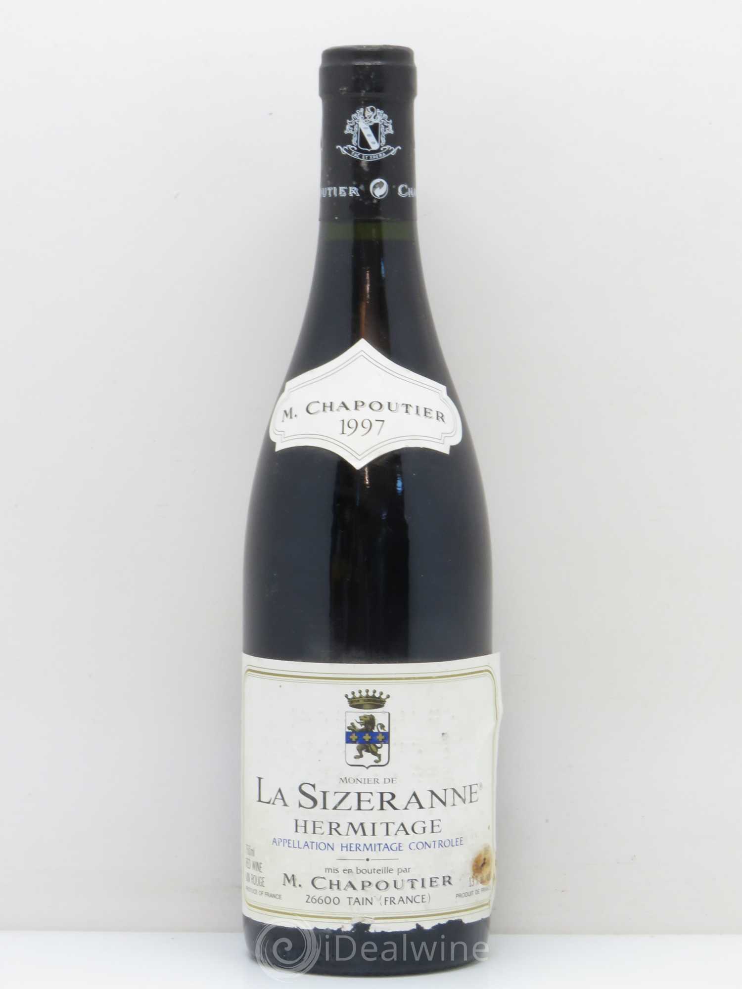 Hermitage Monier de La Sizeranne Chapoutier (sans prix de réserve) 1997 - Lot de 1 bouteille - 0
