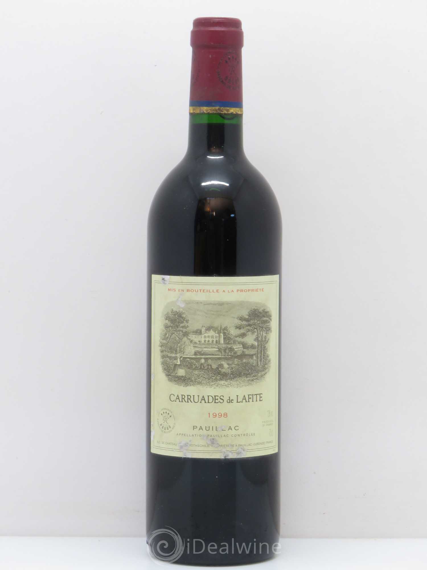 Carruades de Lafite Rothschild Second Vin 1998 - Lot de 1 bouteille - 0