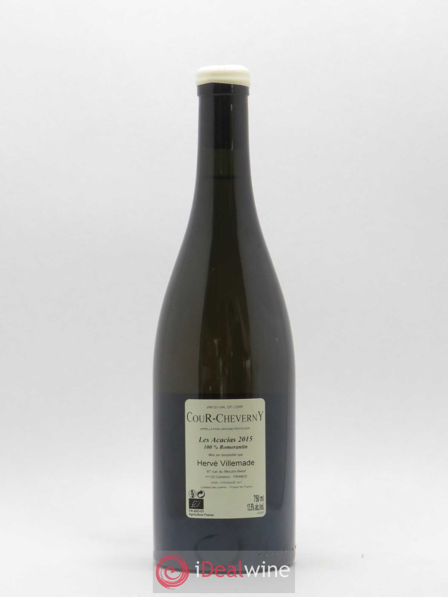 Cour-Cheverny Les Acacias Domaine Hervé Villemade 2015 - Lot de 1 bouteille - 1