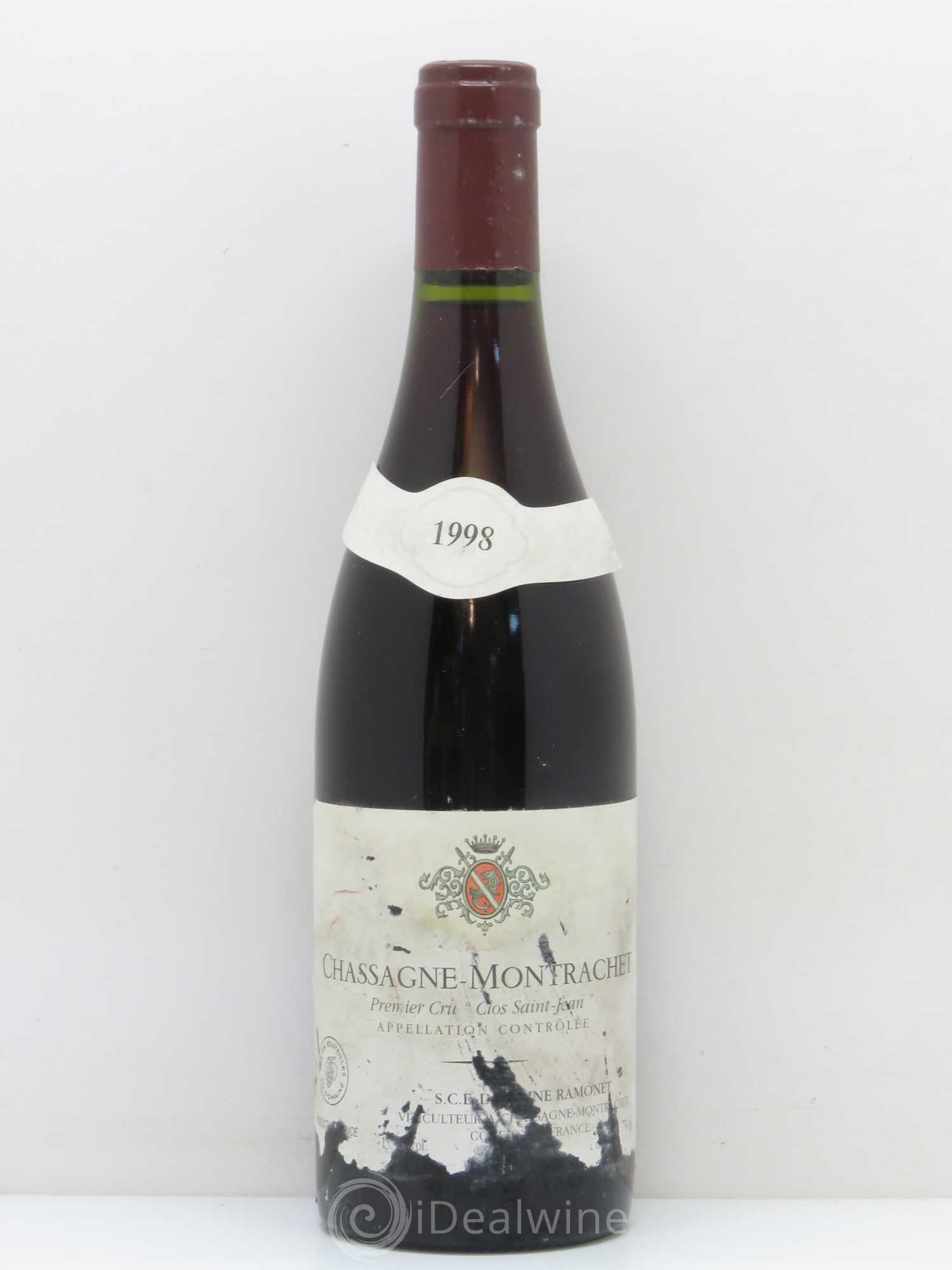 Chassagne-Montrachet 1er Cru Clos Saint-Jean Ramonet (Domaine) 1998 - Lot de 1 bouteille - 0