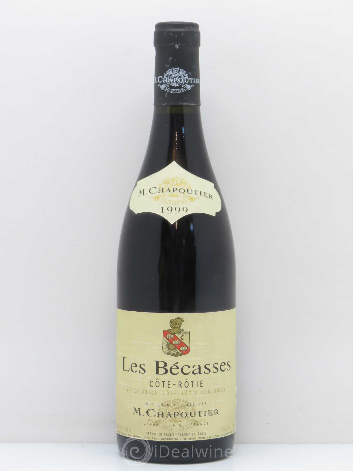 Côte-Rôtie Les Bécasses Chapoutier 1999 - Lot de 1 bouteille - 0