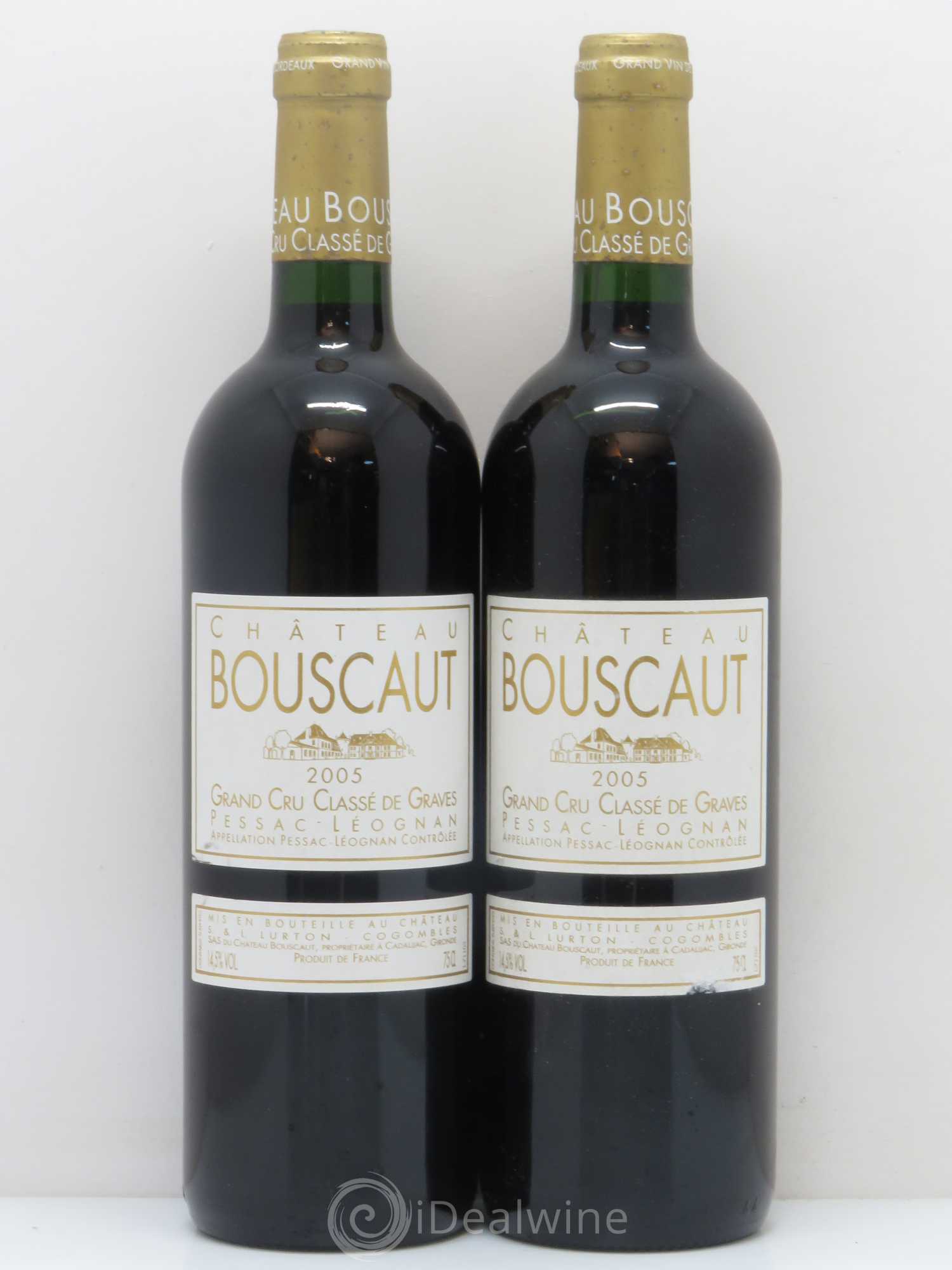 Château Bouscaut Cru Classé de Graves 2005 - Lot de 2 bouteilles - 0