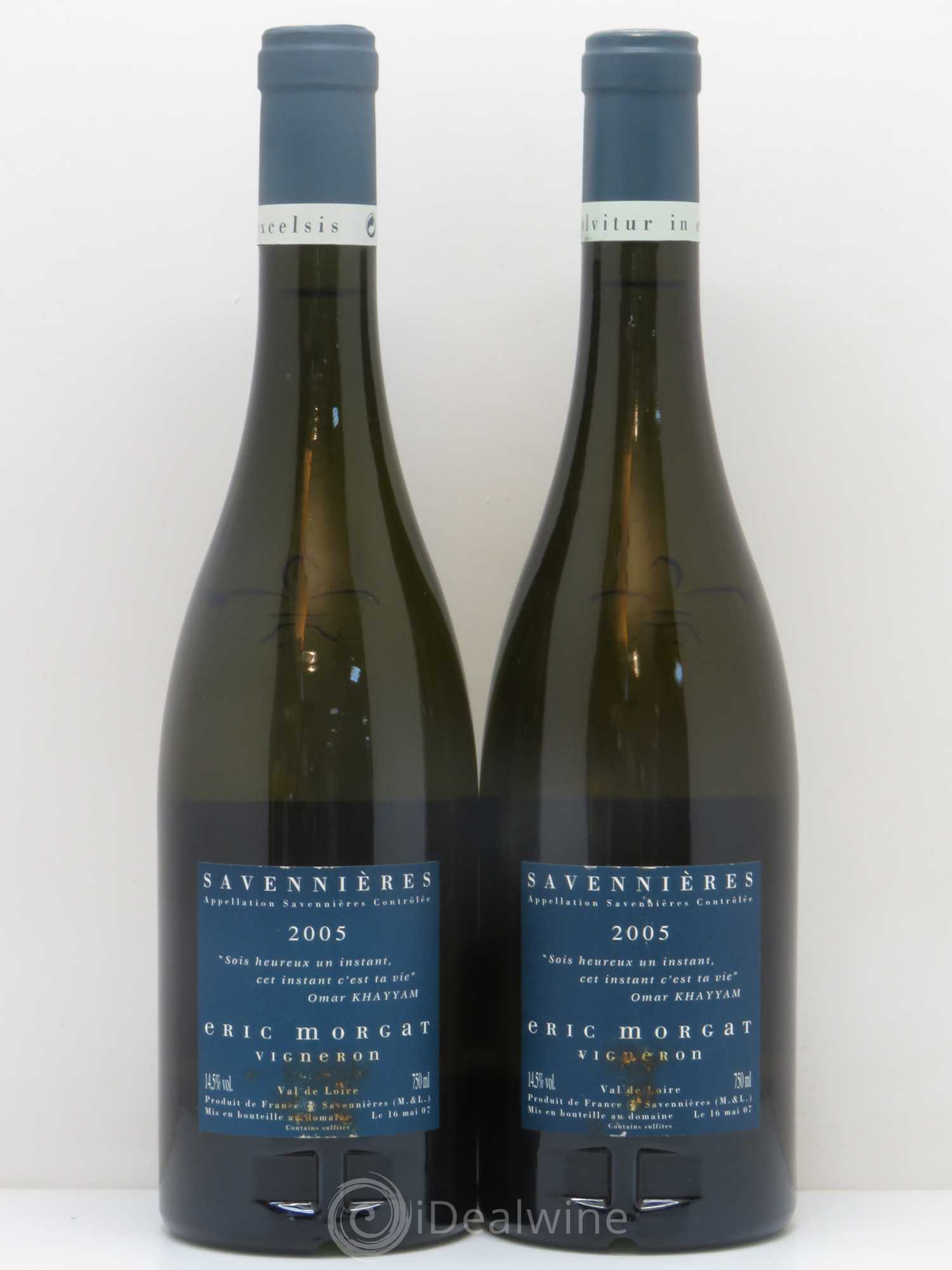 Savennières L'Enclos Eric Morgat Cuvée L'Enclos 2005 - Posten von 2 Flaschen - 1
