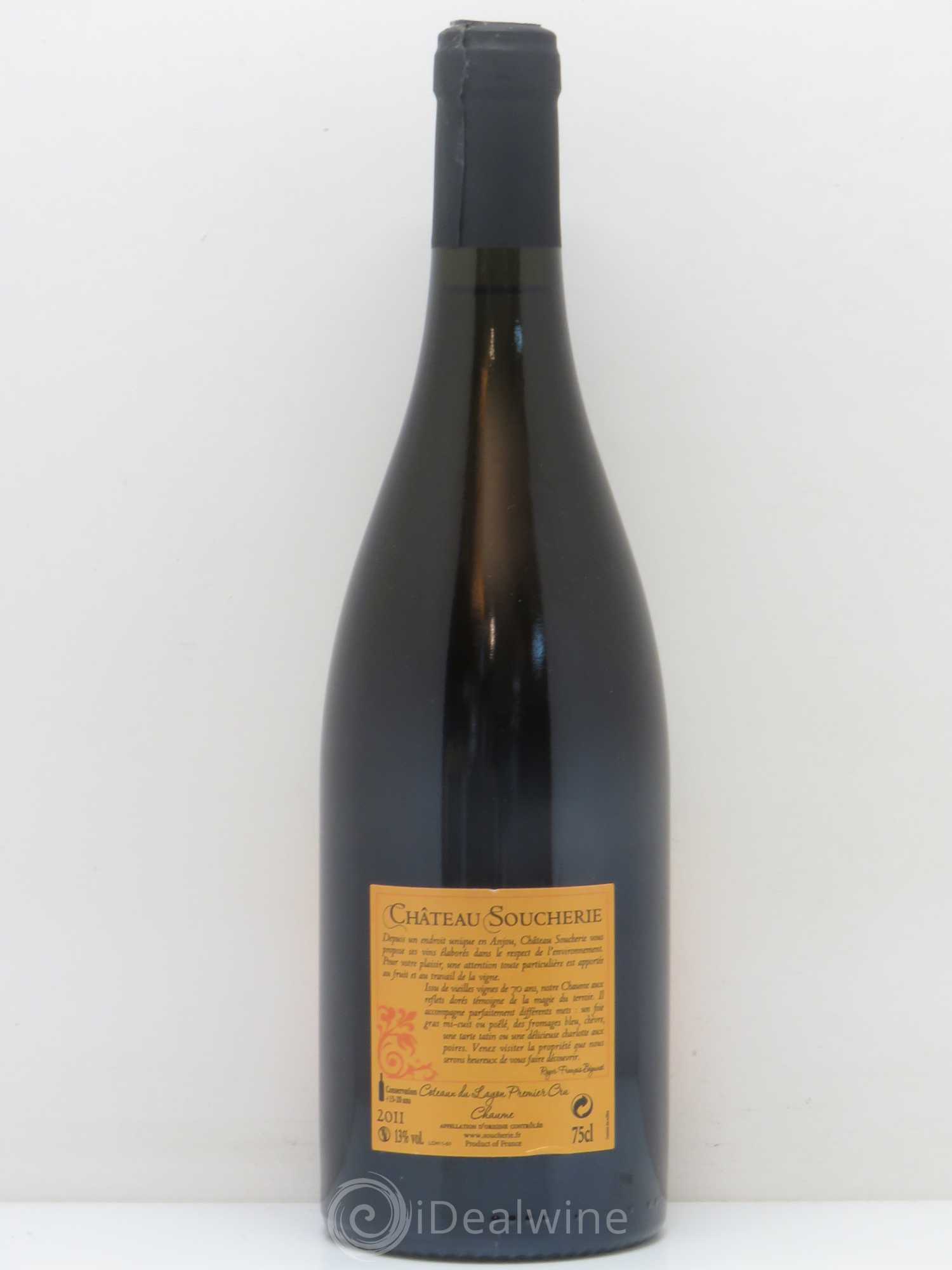 Coteaux du Layon Chaume Chateau Soucherie (sans prix de réserve) 2011 - Lot de 1 bouteille - 1