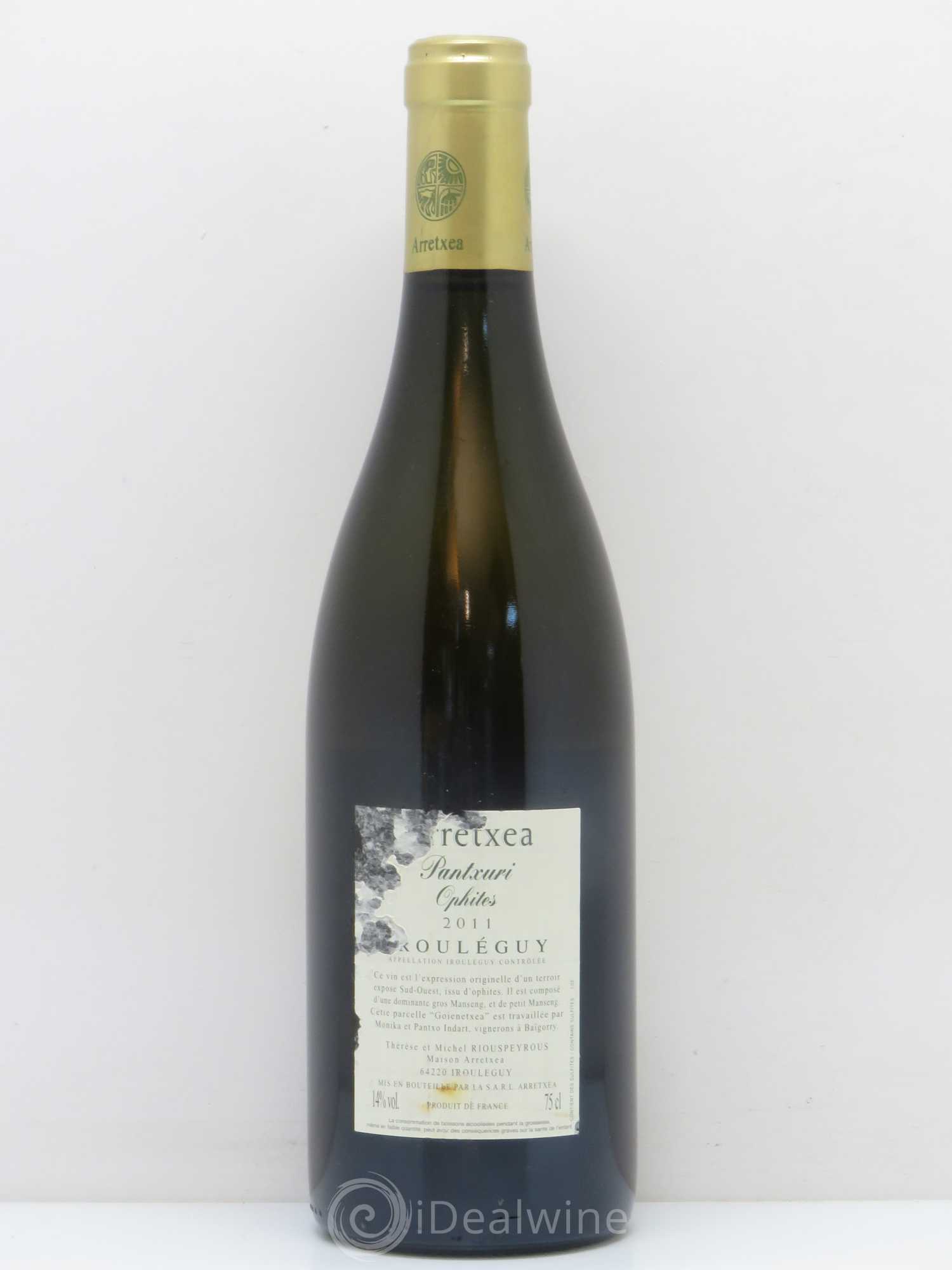 Irouléguy Terroir Ophites Arretxea (Domaine) 2011 - Lot de 1 bouteille - 1