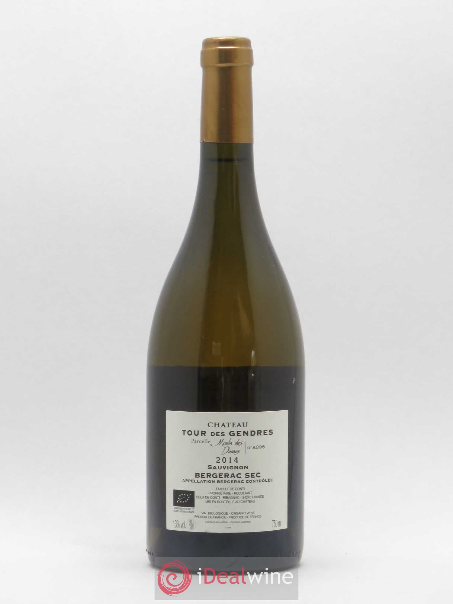 Bergerac Château Tour des Gendres Moulin des Dames Famille de Conti 2014 - Lot de 1 bouteille - 1