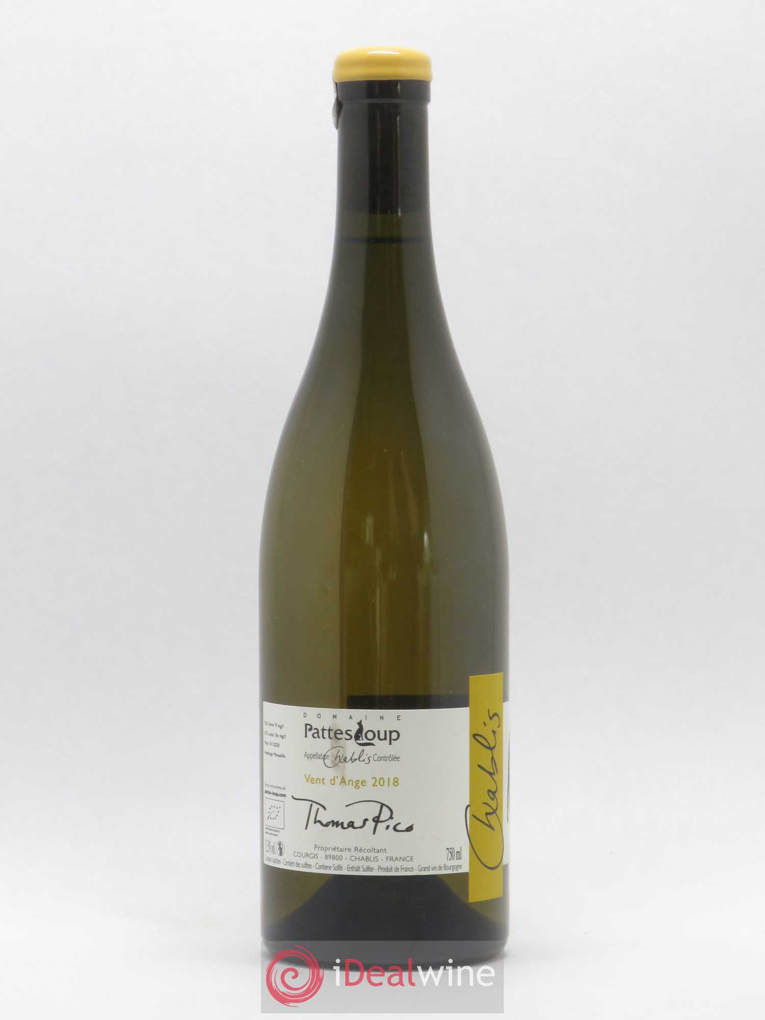 Chablis Vent d'Ange Pattes Loup (Domaine) 2018 - Lot de 1 bouteille - 1