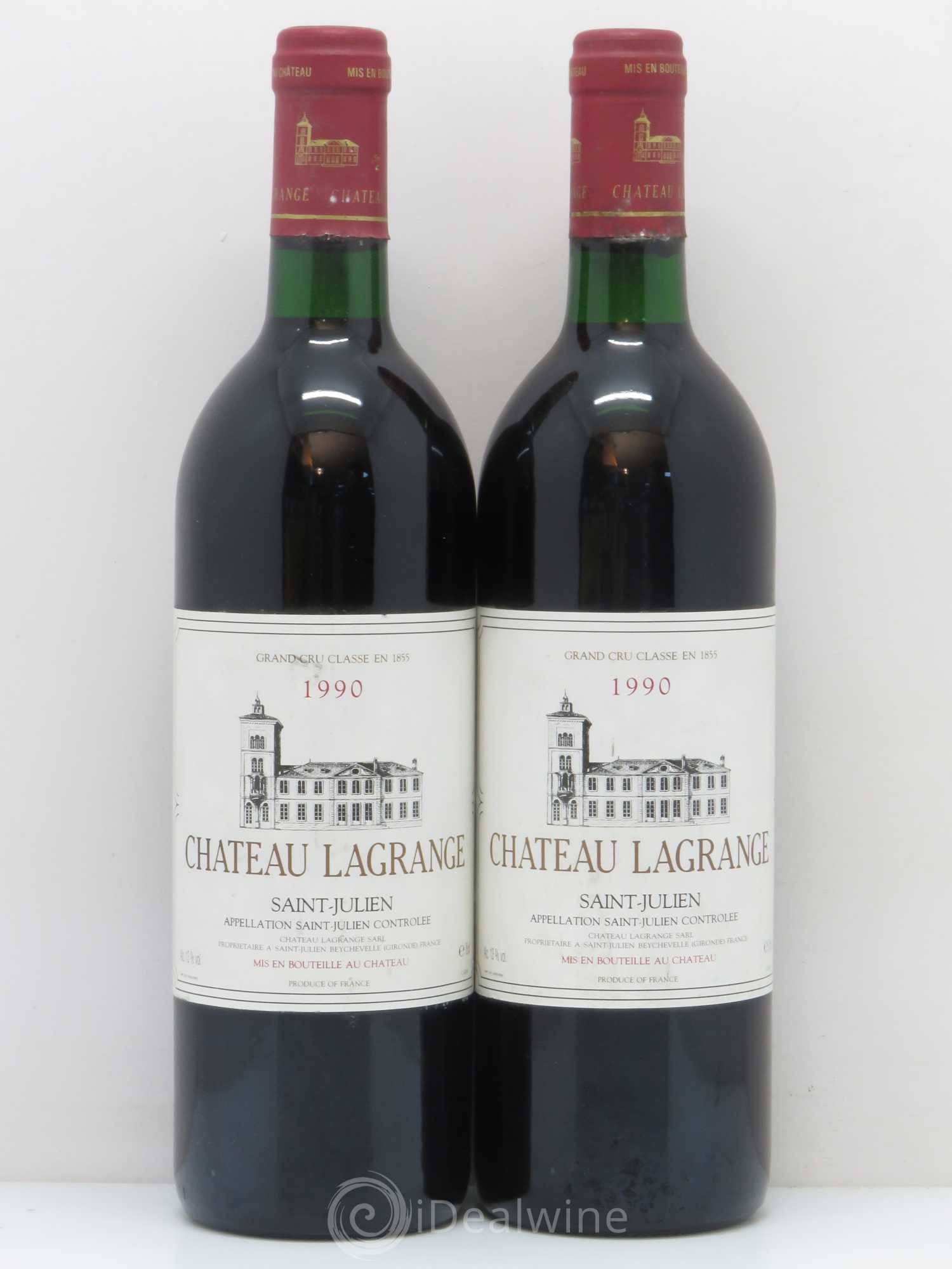 Château Lagrange 3ème Grand Cru Classé 1990 - Lot de 2 bouteilles - 0
