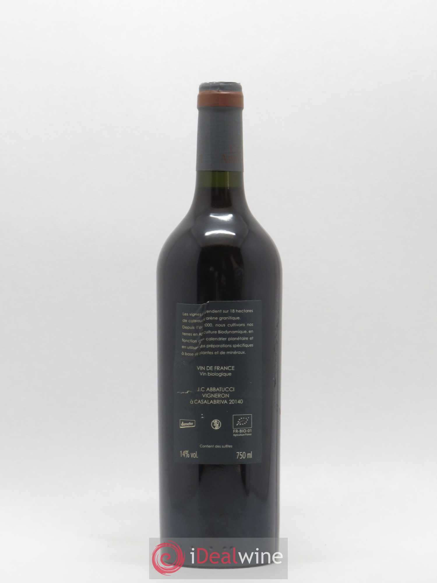 Vin de France Monte Bianco Comte Abbatucci (Domaine) 2016 - Lot de 1 bouteille - 1