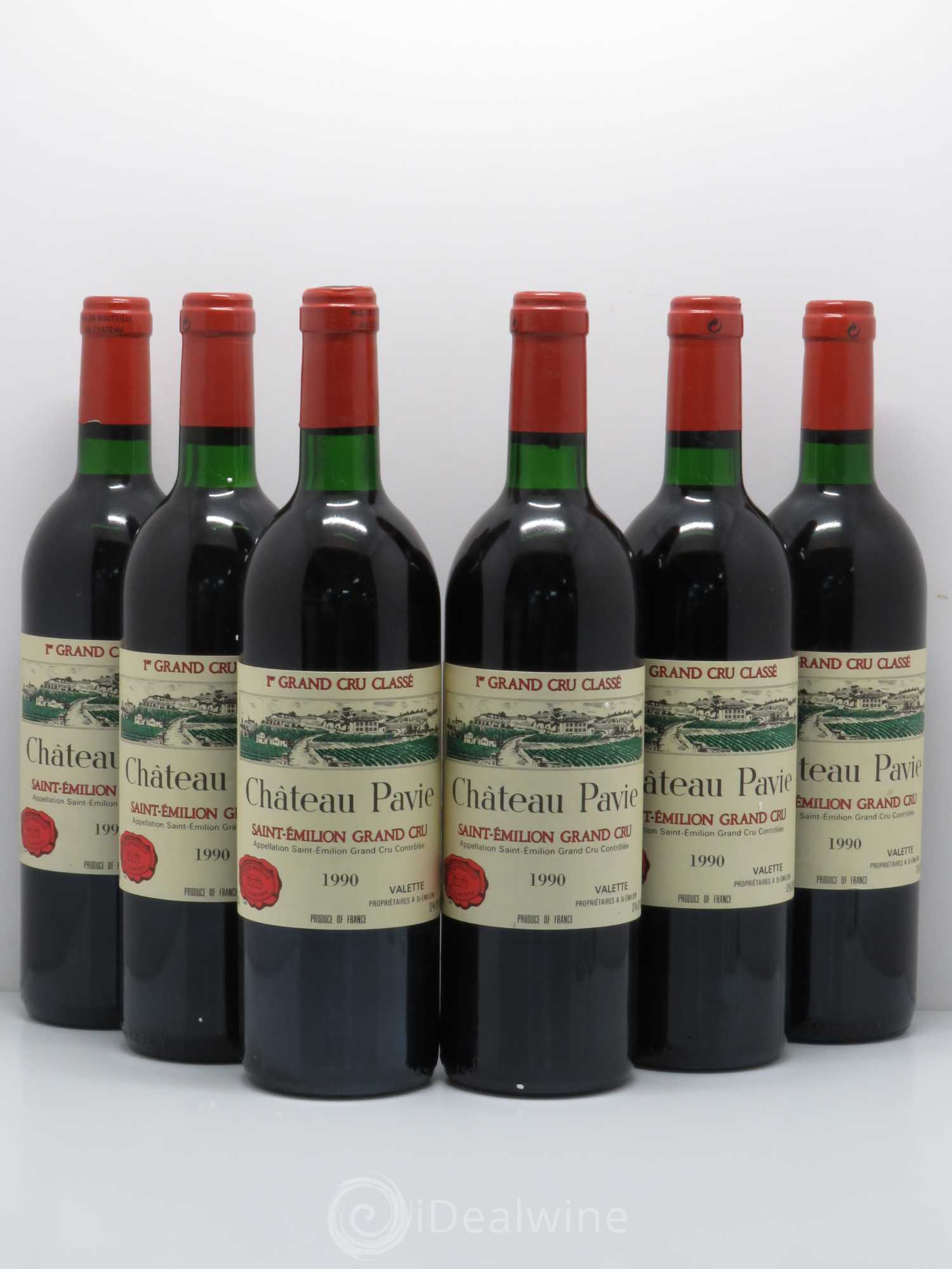 Château Pavie 1er Grand Cru Classé A 1990 - Lot de 6 bouteilles - 0