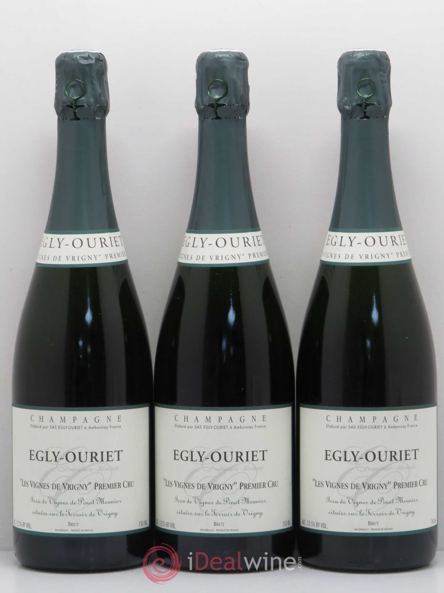 Champagne Egly Ouriet Les vignes de Vrigny - Posten von 3 Flaschen - 0