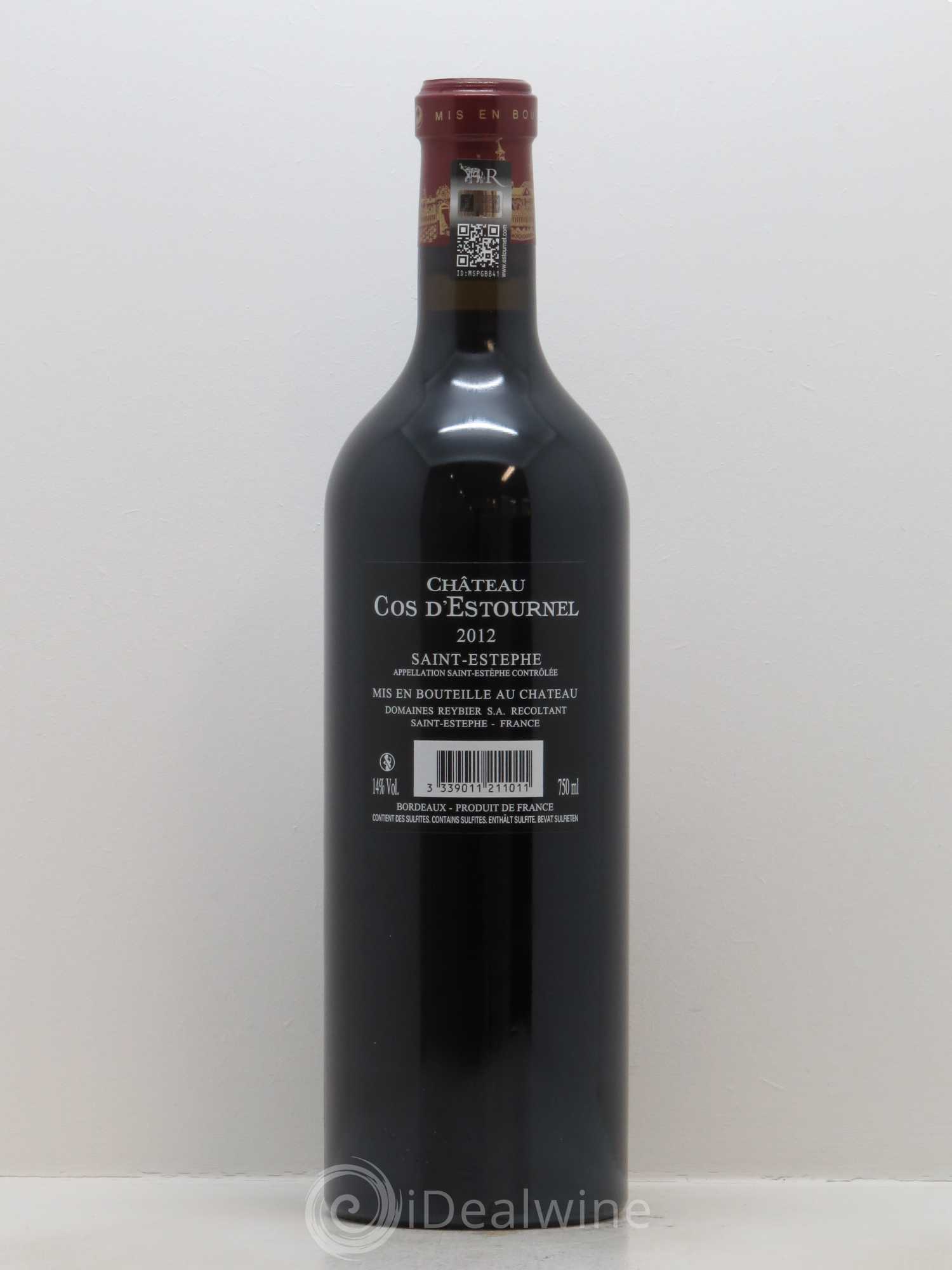 Cos d'Estournel 2ème Grand Cru Classé 2012 - Lot de 1 bouteille - 1