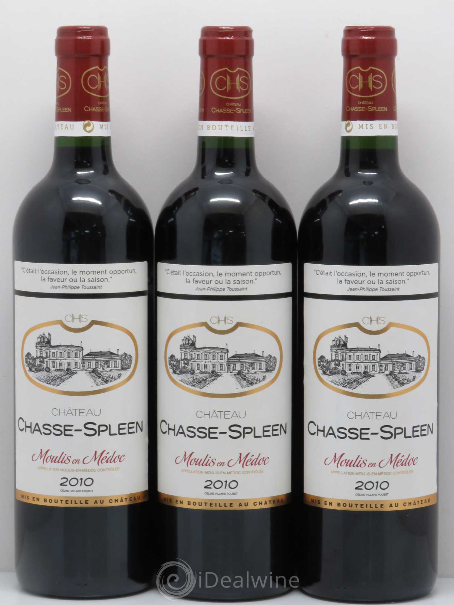 Château Chasse Spleen 2010 - Lot de 6 bouteilles - 2