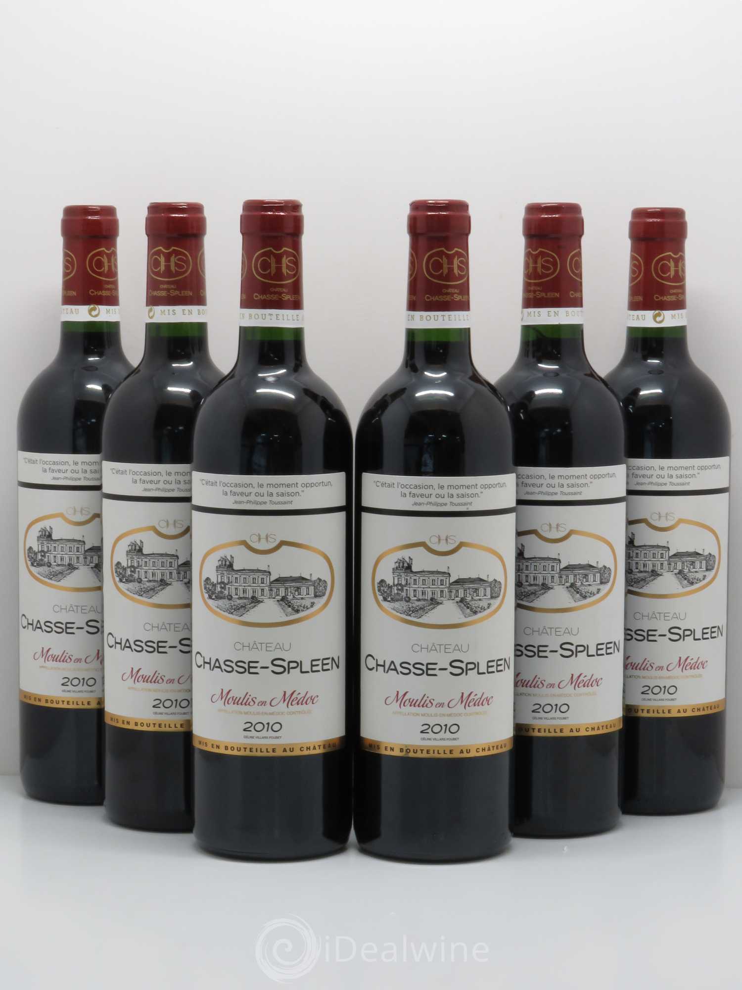 Château Chasse Spleen 2010 - Lot de 6 bouteilles - 0