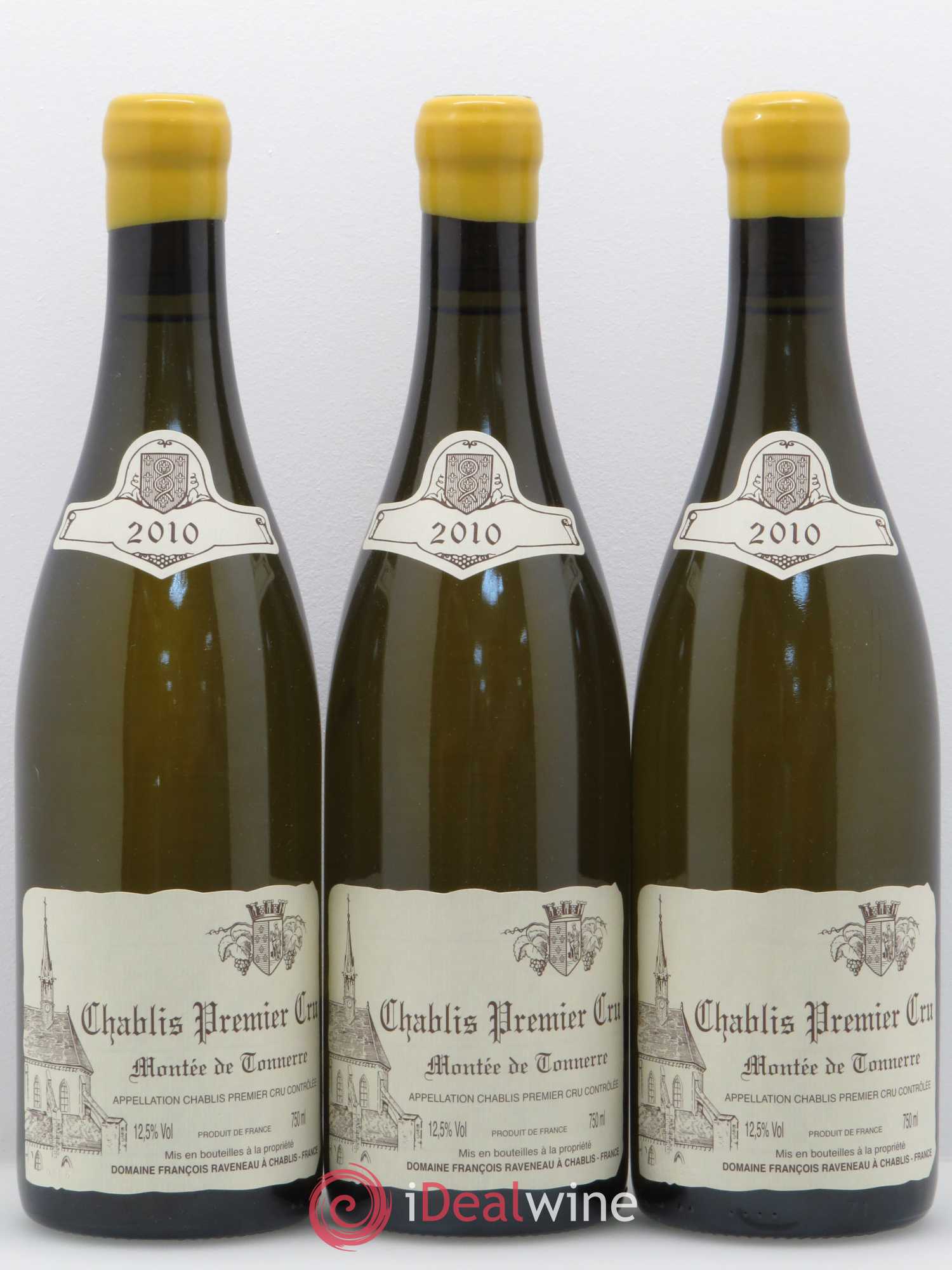 Chablis 1er Cru Montée de Tonnerre Raveneau (Domaine) 2010 - Lot de 3 bouteilles - 0