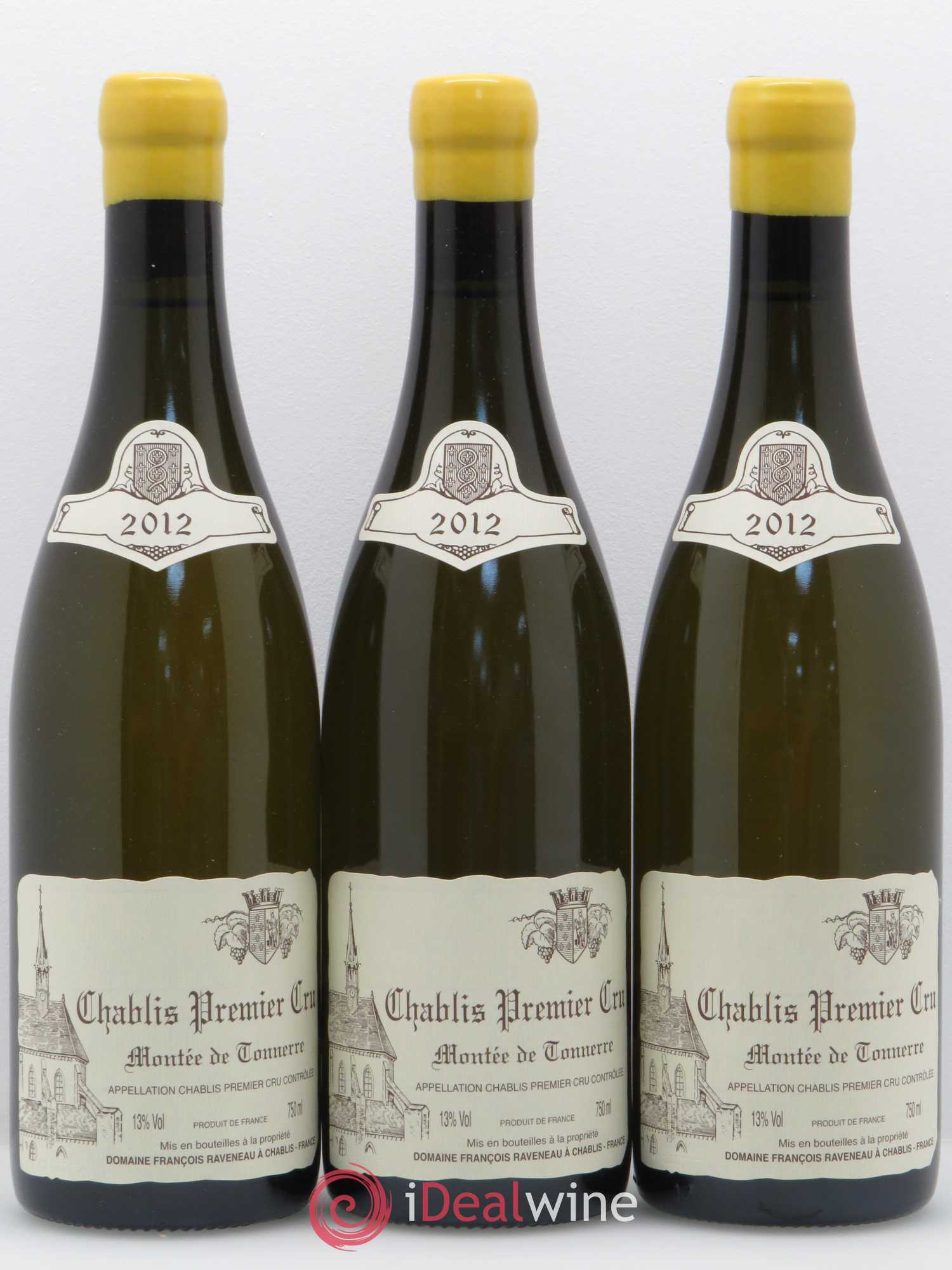 Chablis 1er Cru Montée de Tonnerre Raveneau (Domaine) 2012 - Lot de 3 bouteilles - 0