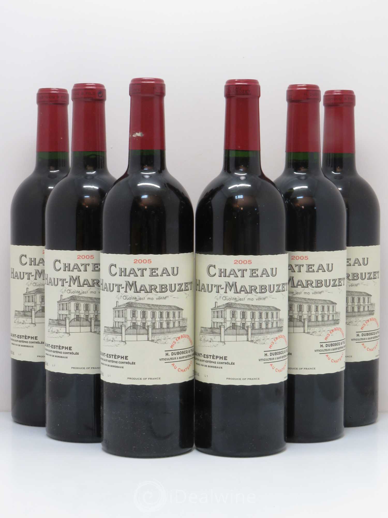 Château Haut Marbuzet 2005 - Lot de 6 bouteilles - 0