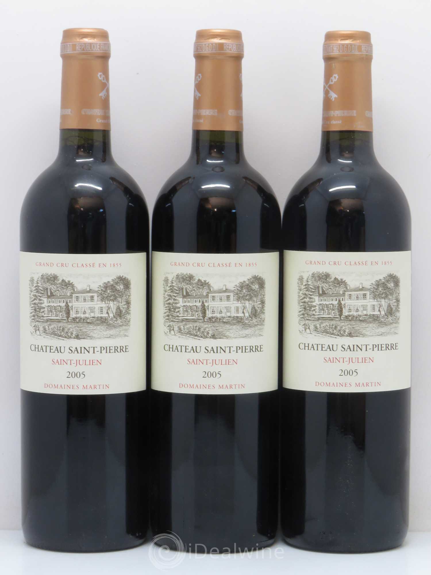 Château Saint-Pierre 4ème Grand Cru Classé 2005 - Lot de 6 bouteilles - 1