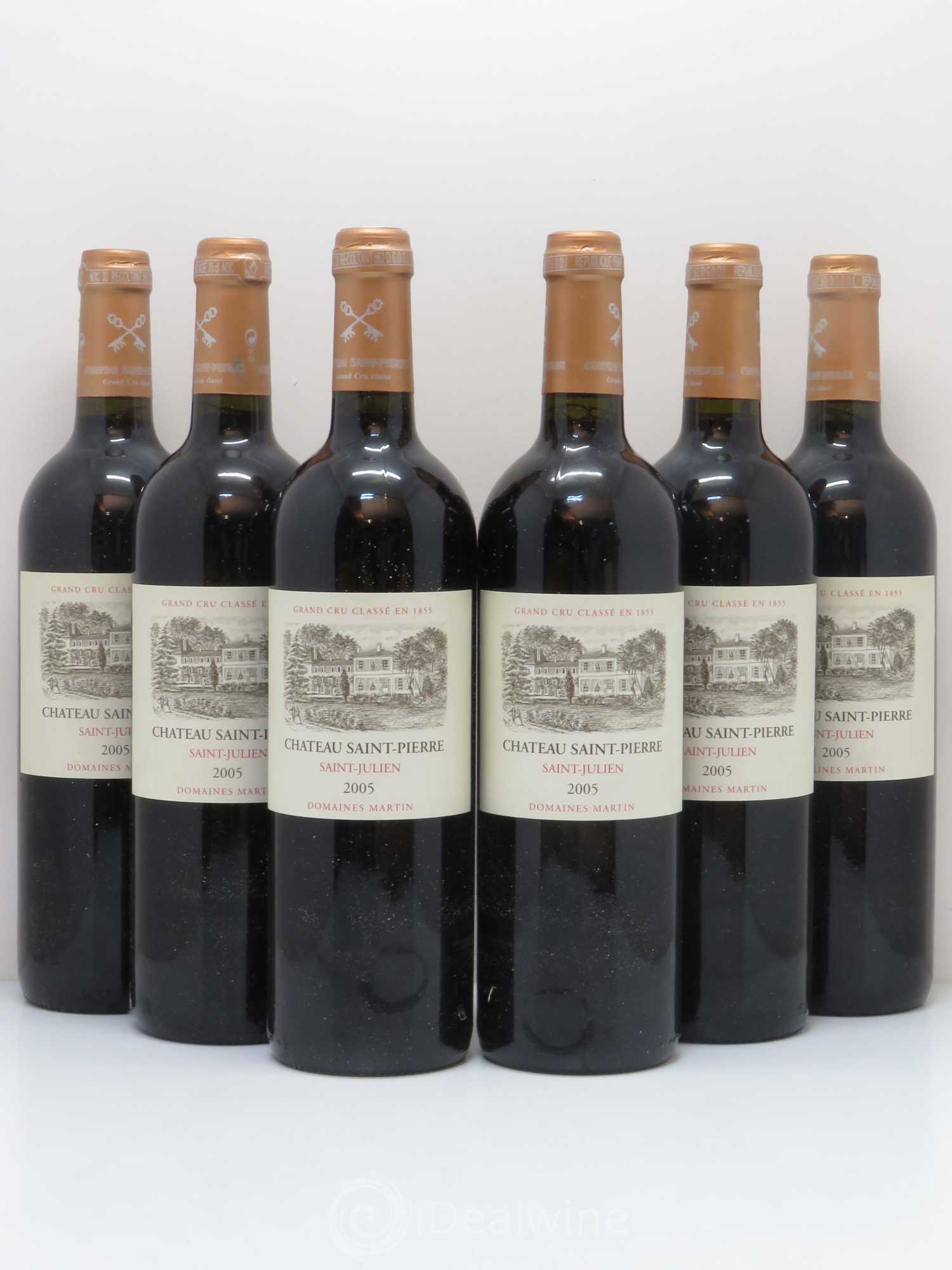 Château Saint-Pierre 4ème Grand Cru Classé 2005 - Lot de 6 bouteilles - 0