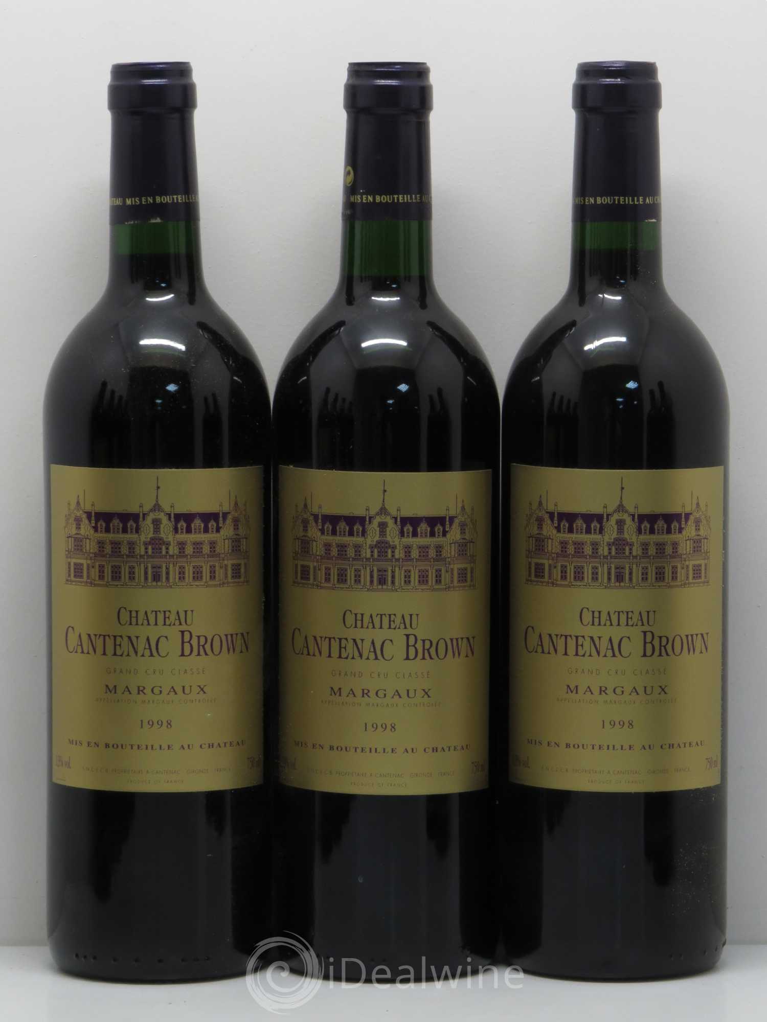 Château Cantenac Brown 3ème Grand Cru Classé 1998 - Lot de 12 bouteilles - 2