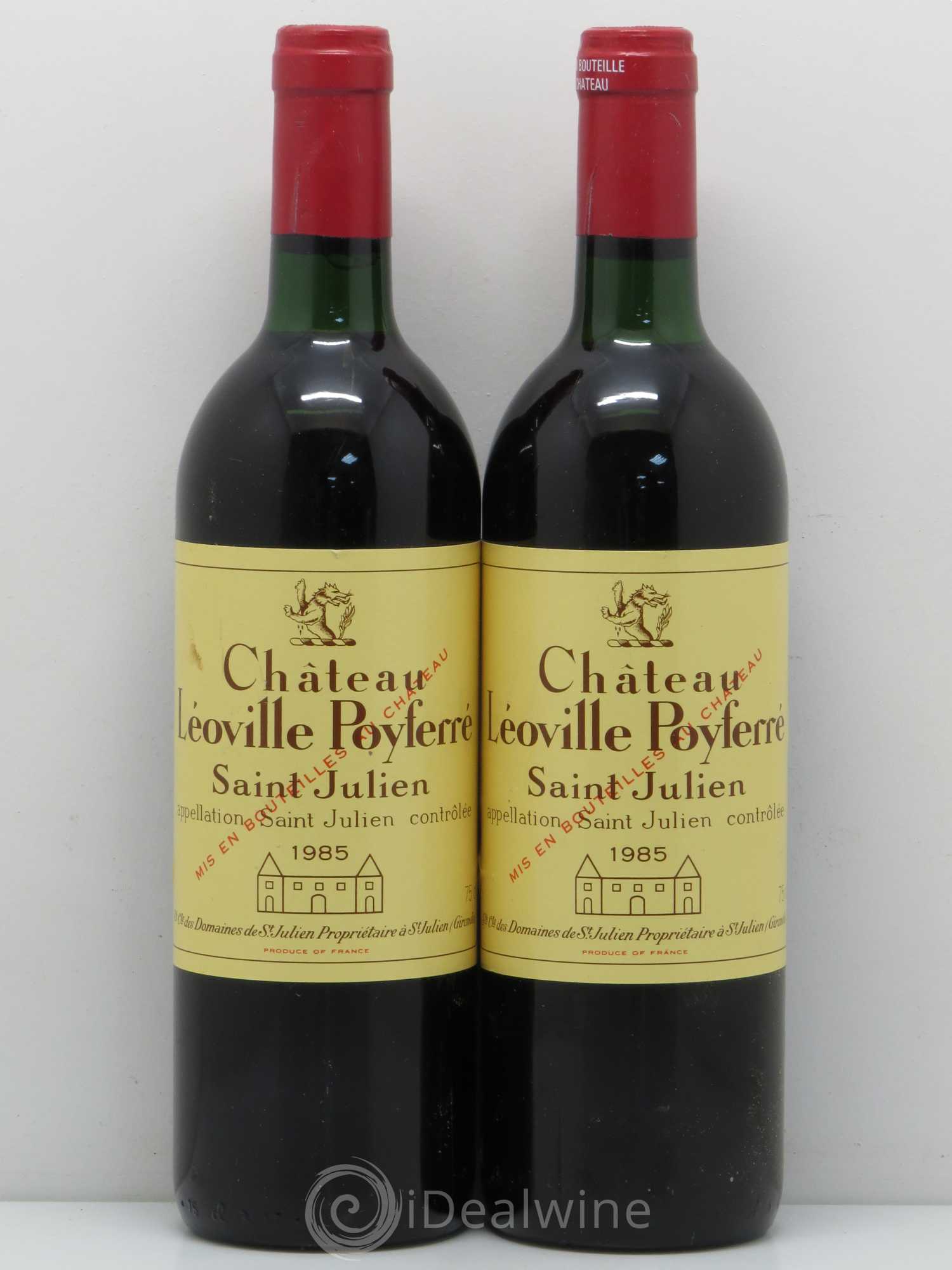 Château Léoville Poyferré 2ème Grand Cru Classé 1985 - Lot de 2 bouteilles - 0